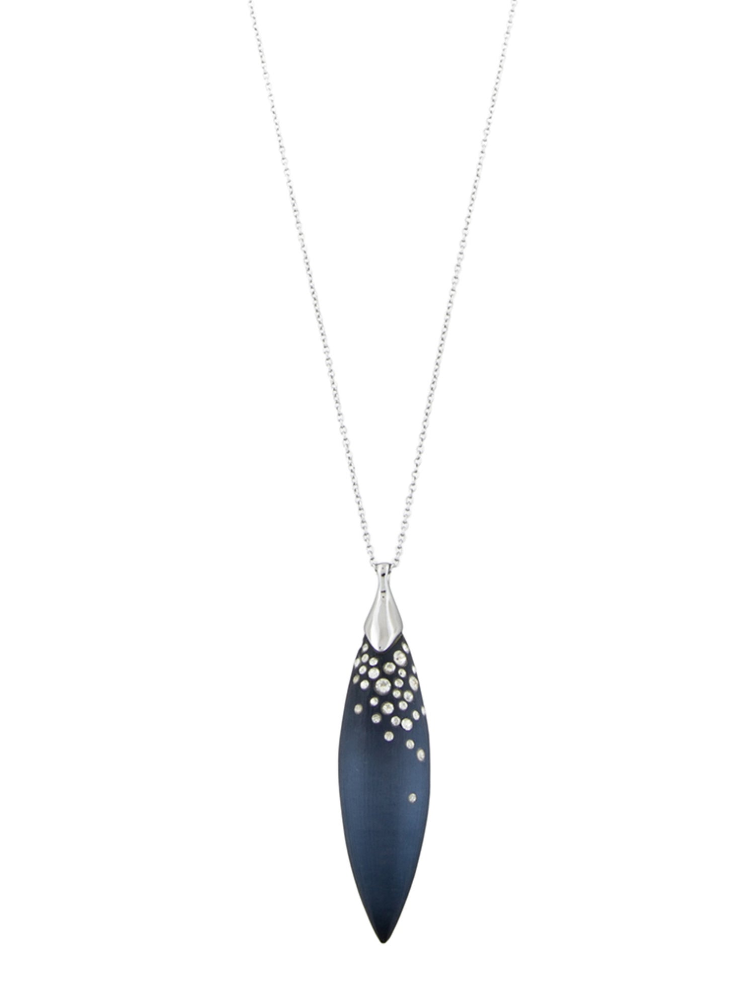 Alexis Bittar Crystal & Lucite Pendant Necklace