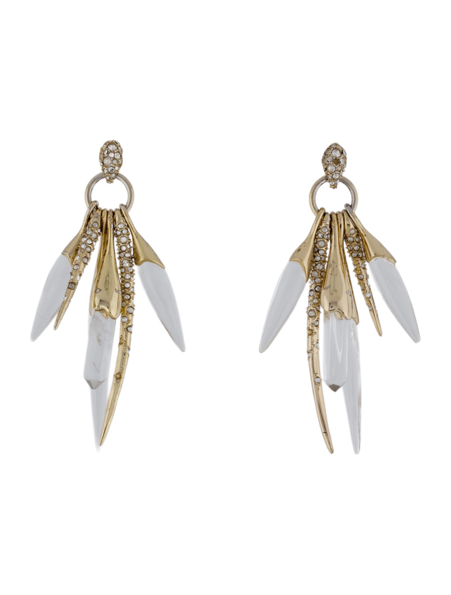 Alexis Bittar Crystal & Lucite Drop Earrings