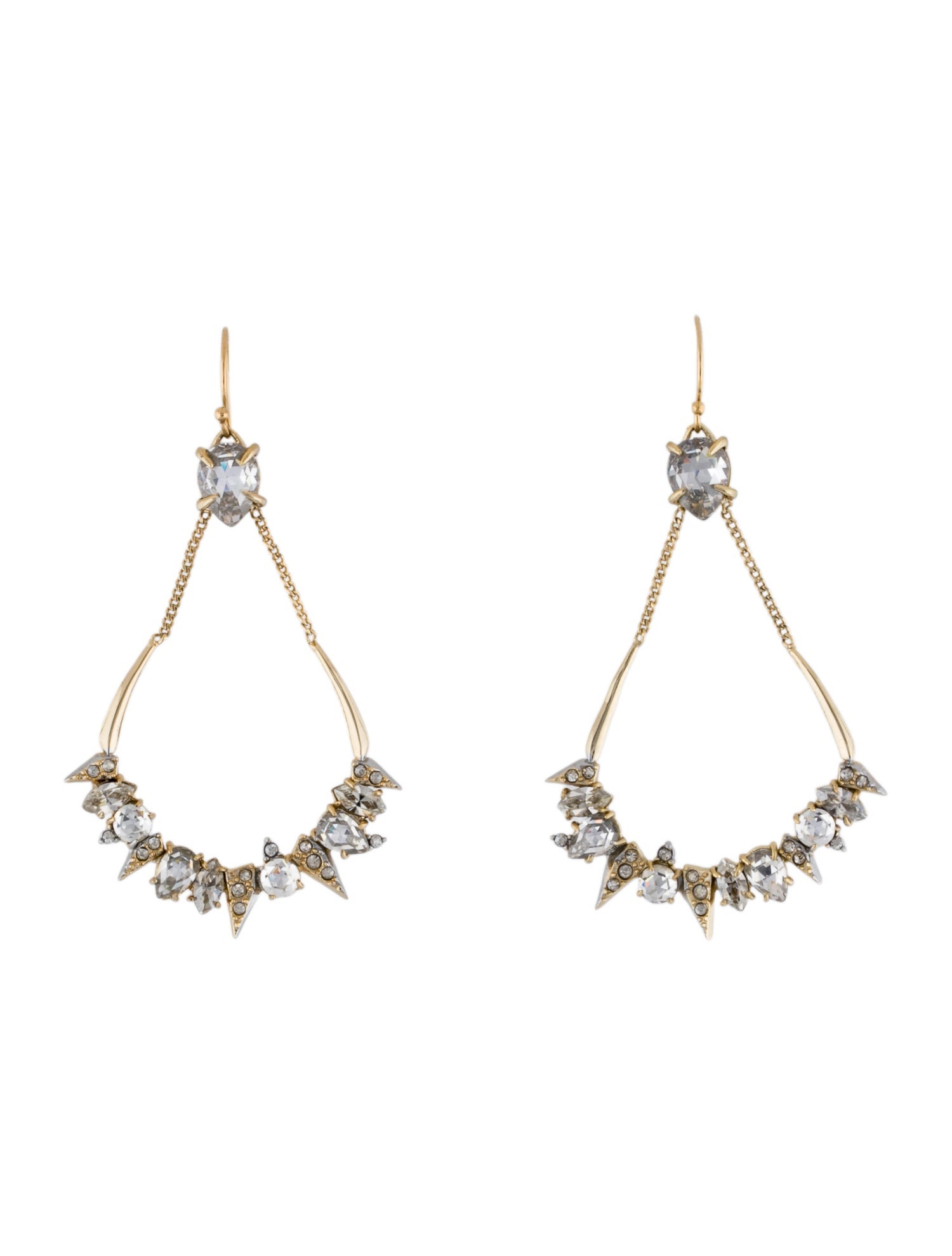 Alexis Bittar Crystal Thorn Mosaic Drop Earrings