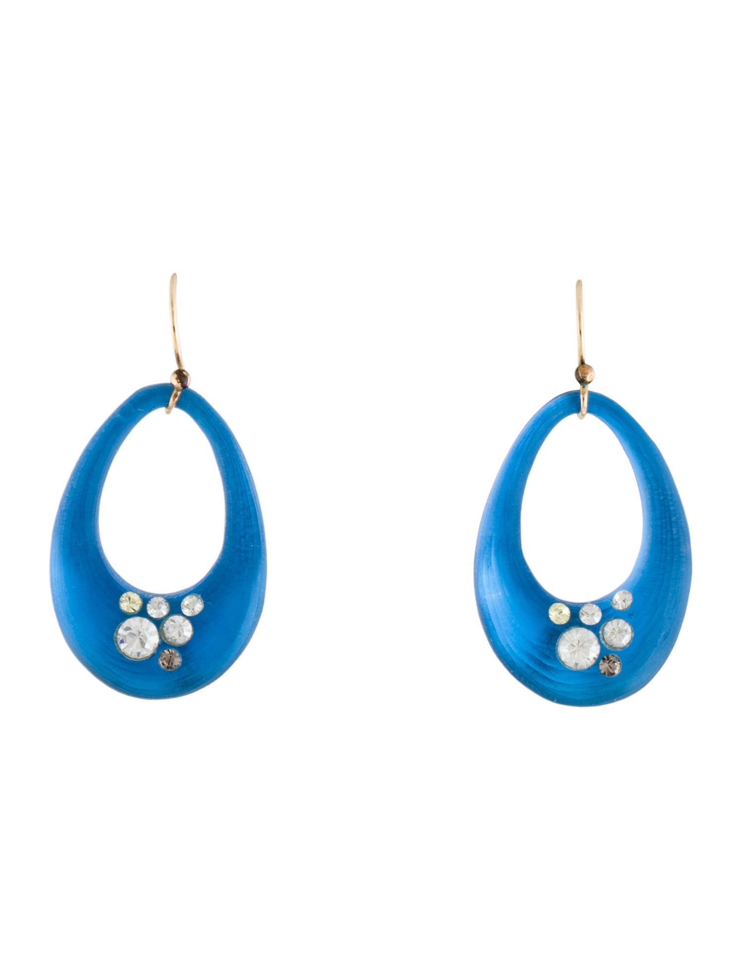 Alexis Bittar Lucite & Crystal Drop Earrings