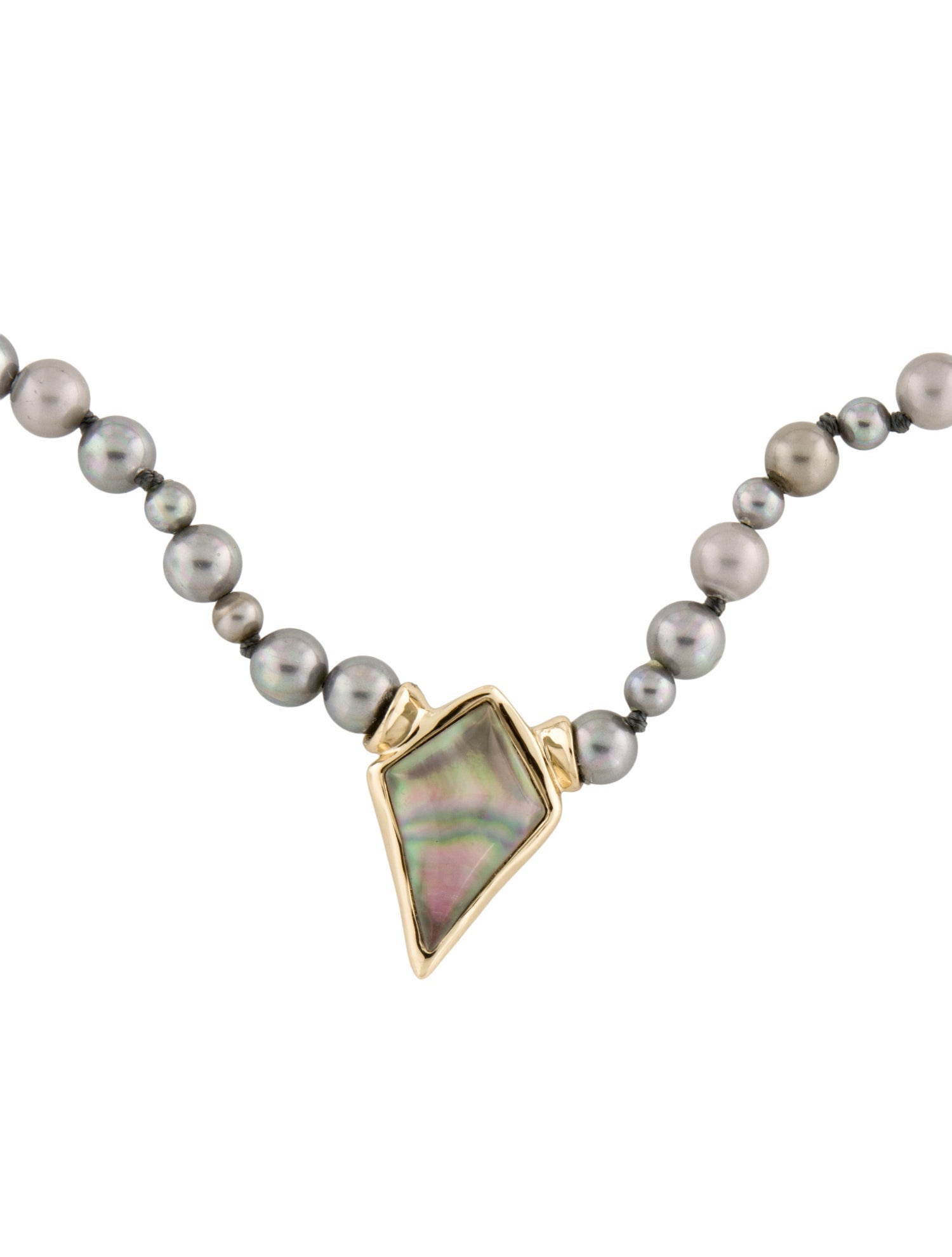 Alexis Bittar Faux Pearl, Mother of Pearl & Crystal Kite Collar Necklace