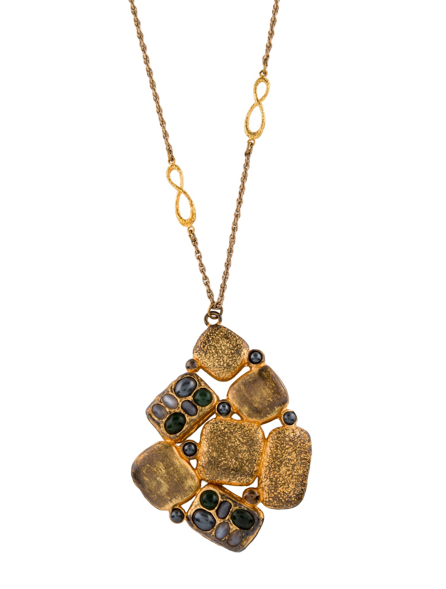 Alexis Bittar Faux Pearl Pendant Necklace