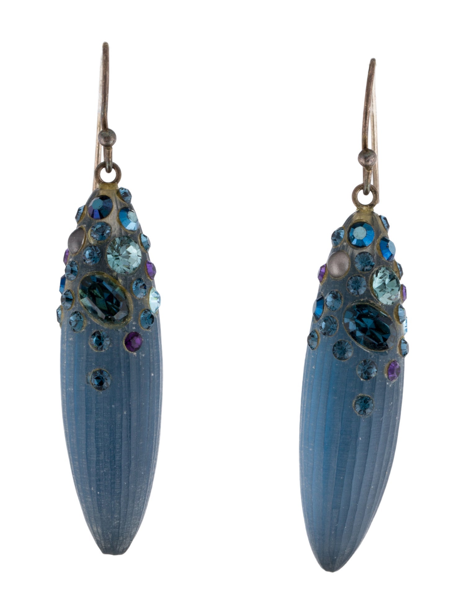Alexis Bittar Crystal & Lucite Drop Earrings