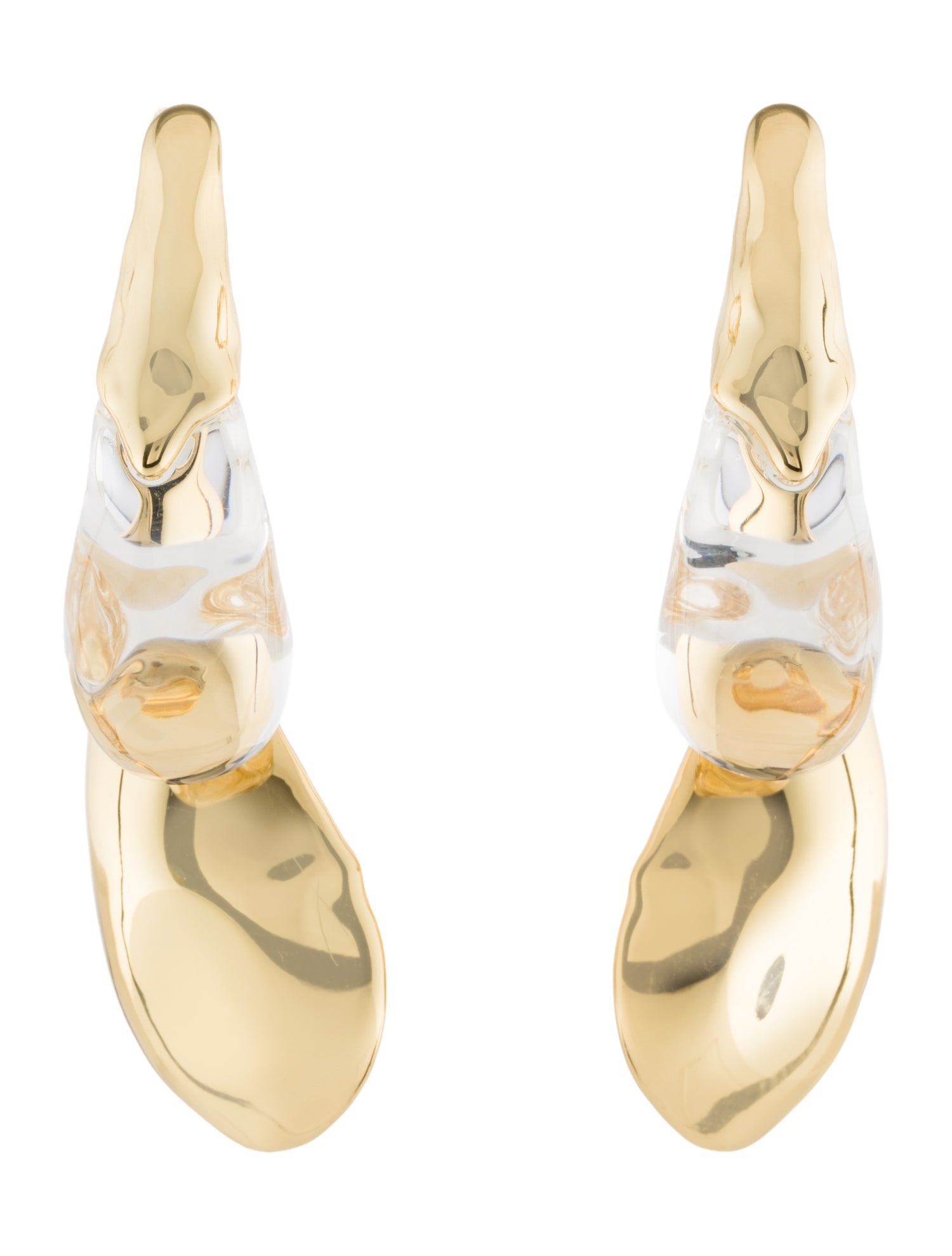 Alexis Bittar Liquid Lucite Scoop Earrings