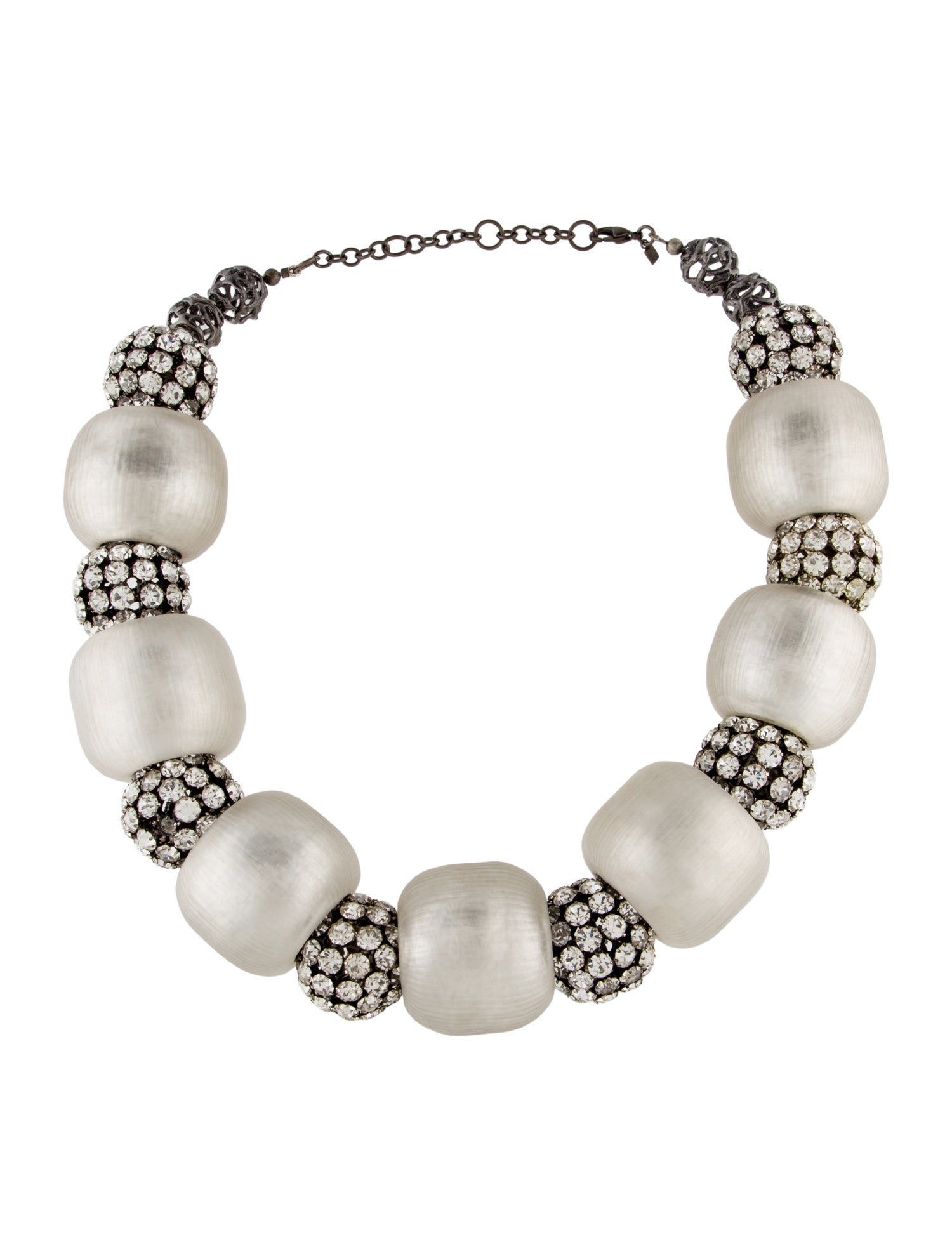 Alexis Bittar Crystal & Lucite Orb Collar Necklace