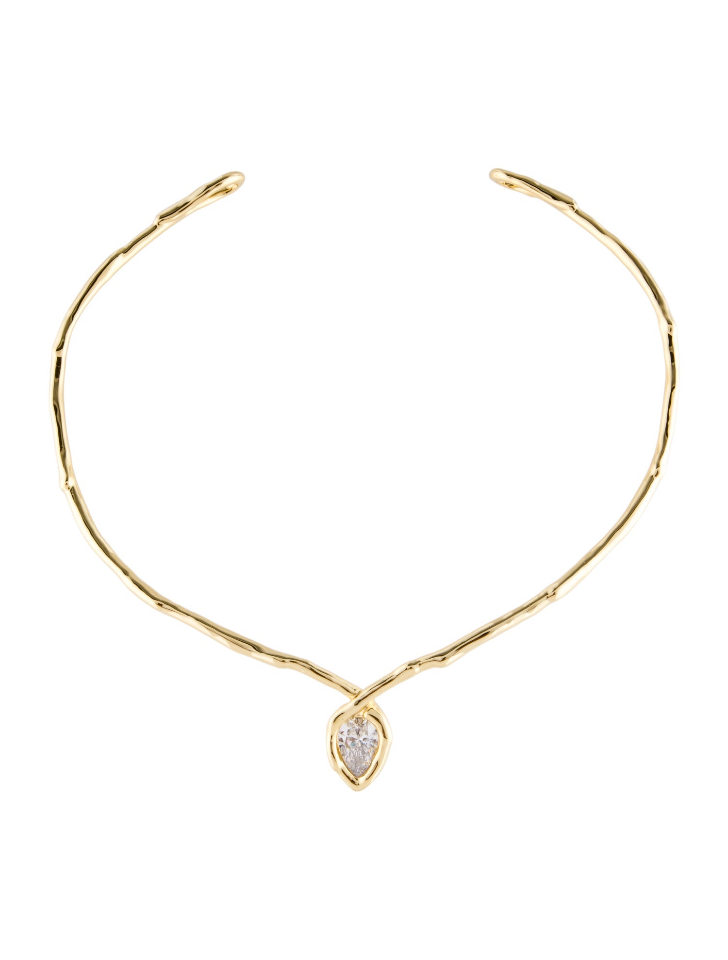 Alexis Bittar Asterales Floating Cubic Zirconia Collar Necklace