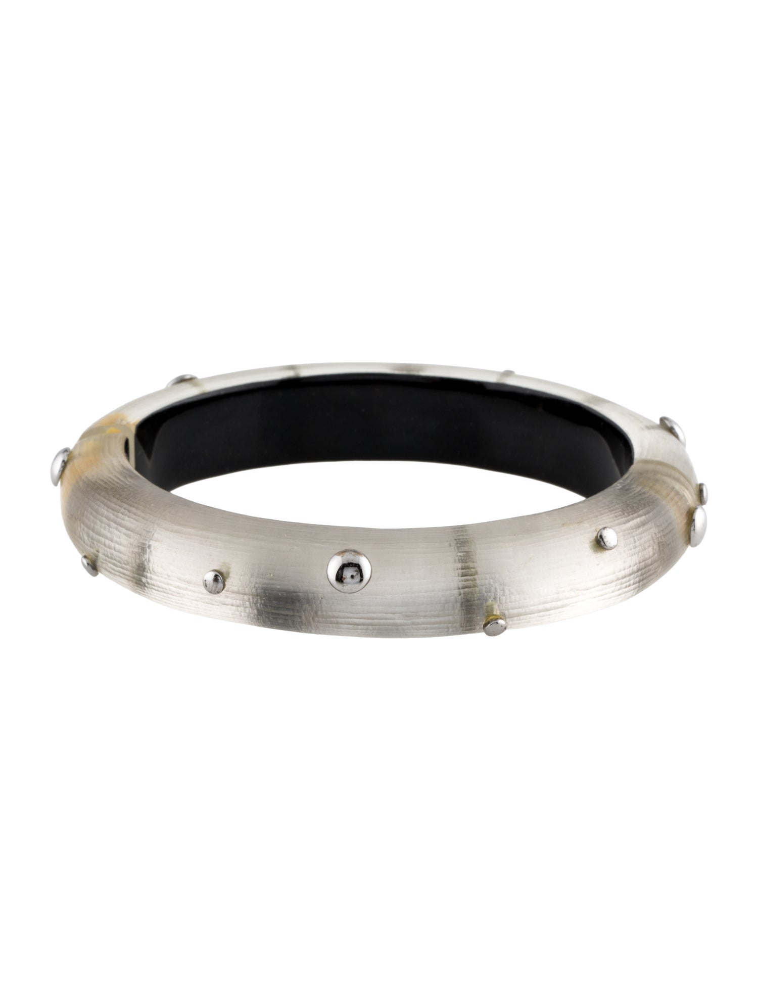 Alexis Bittar Lucite Studded Hinged Bangle