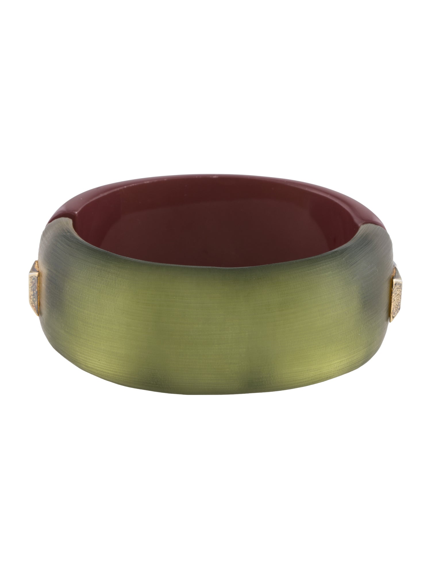 Alexis Bittar Lucite & Resin Hinged Bangle Bracelet