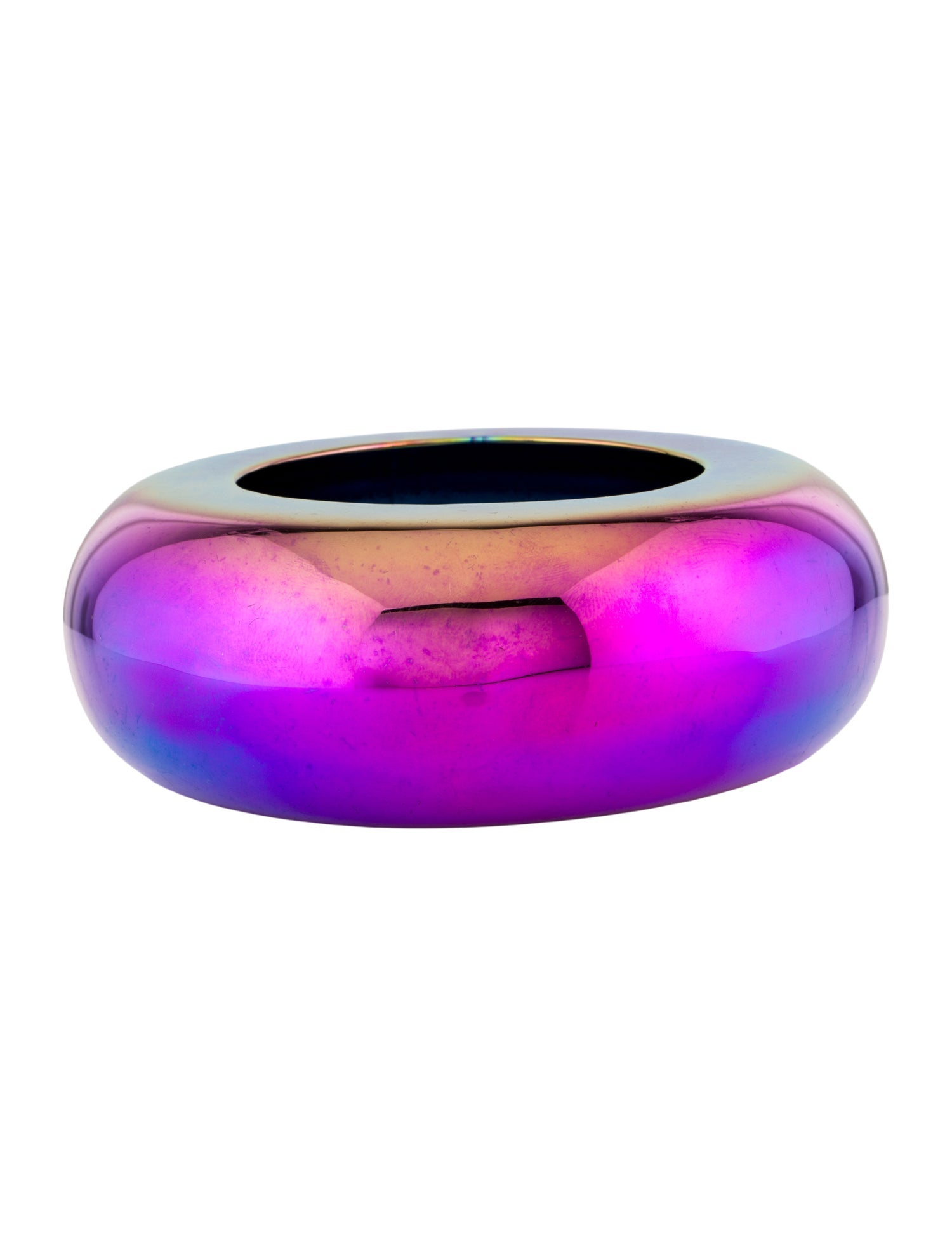 Alexis Bittar Iridescent Large Liquid Dome Bangle Bracelet