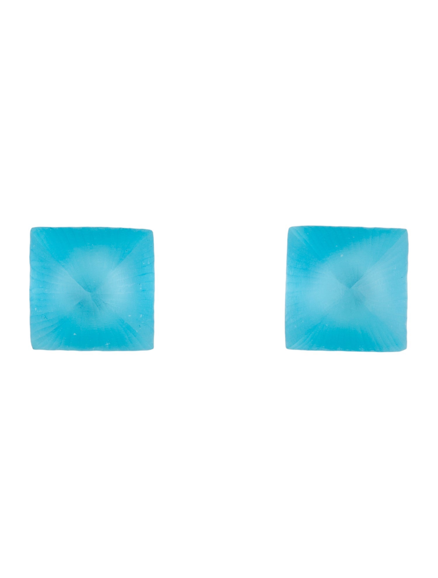 Alexis Bittar Lucite Pyramid Stud Earrings