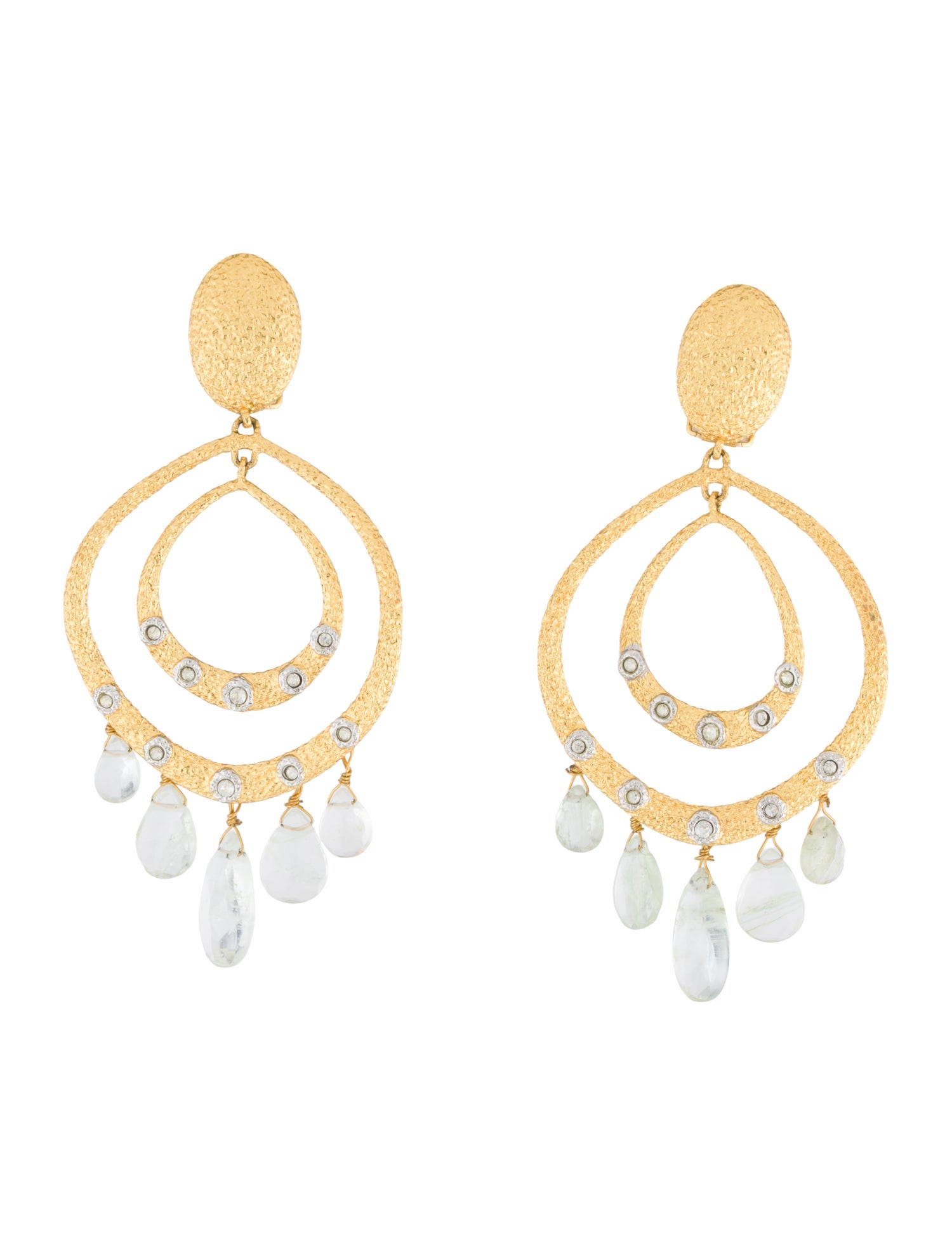 Alexis Bittar Crystal Chandelier Clip-On Earrings