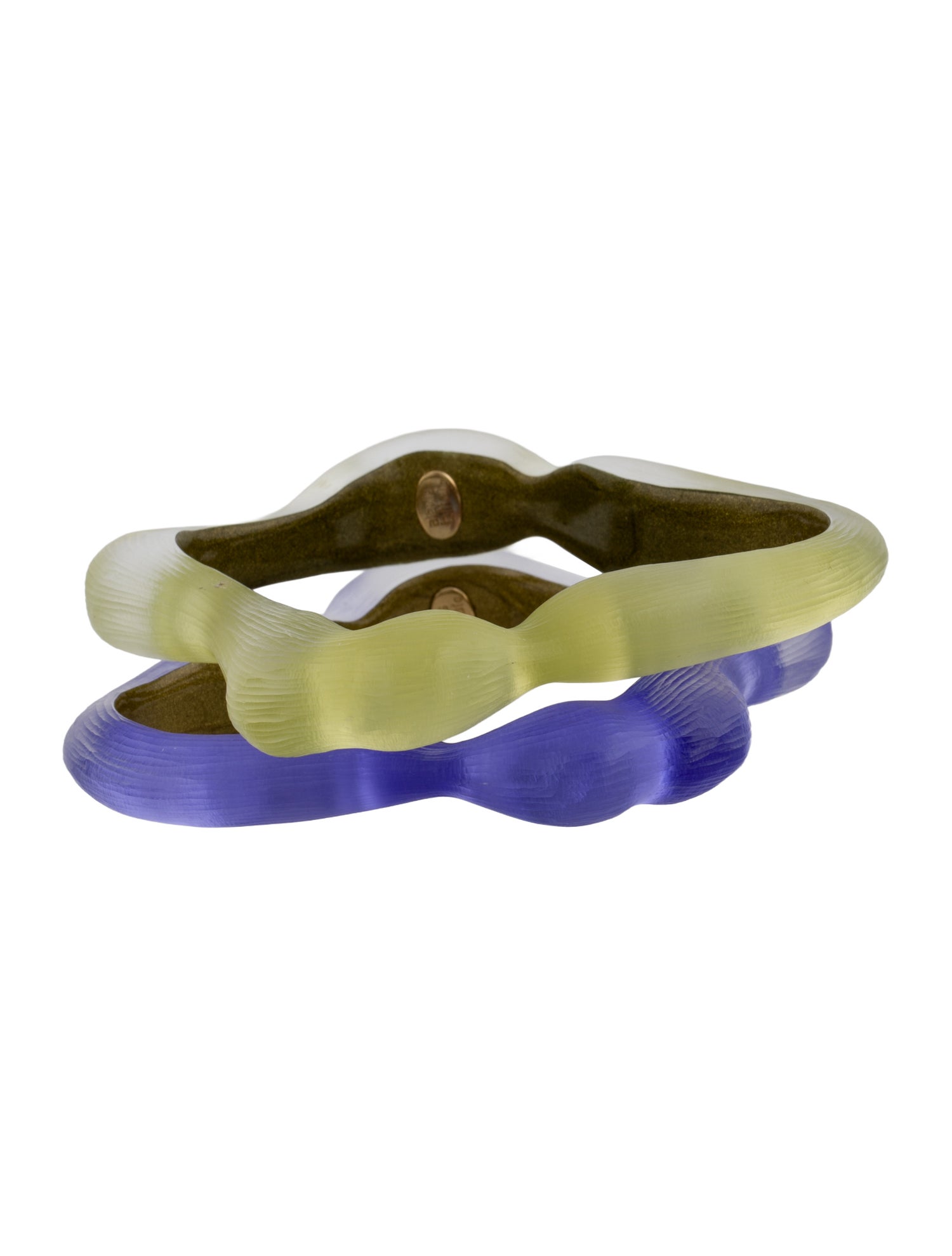 Alexis Bittar Lucite Wavy Bangle Set