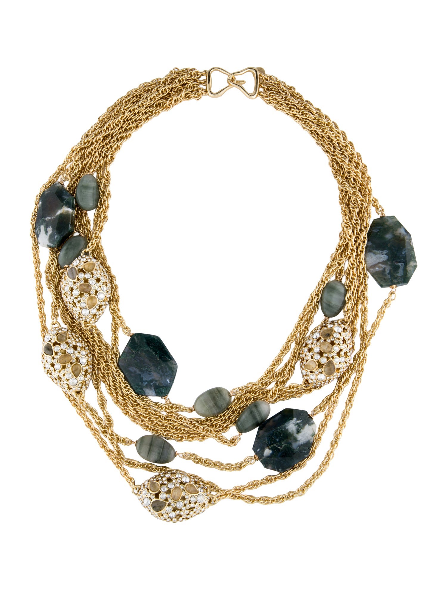 Alexis Bittar Lucite Jardin Mystere Multistrand Necklace