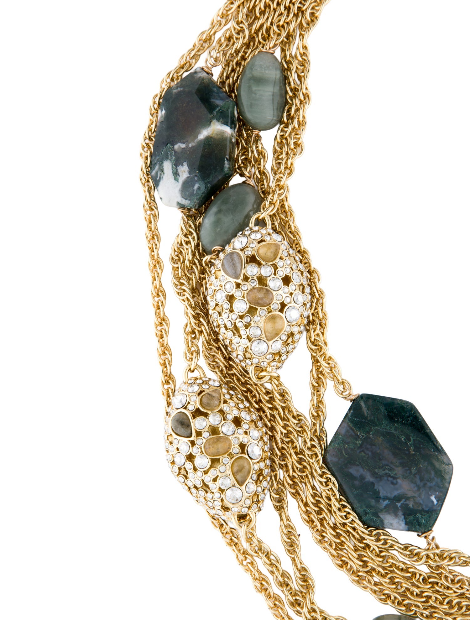 Alexis Bittar Lucite Jardin Mystere Multistrand Necklace