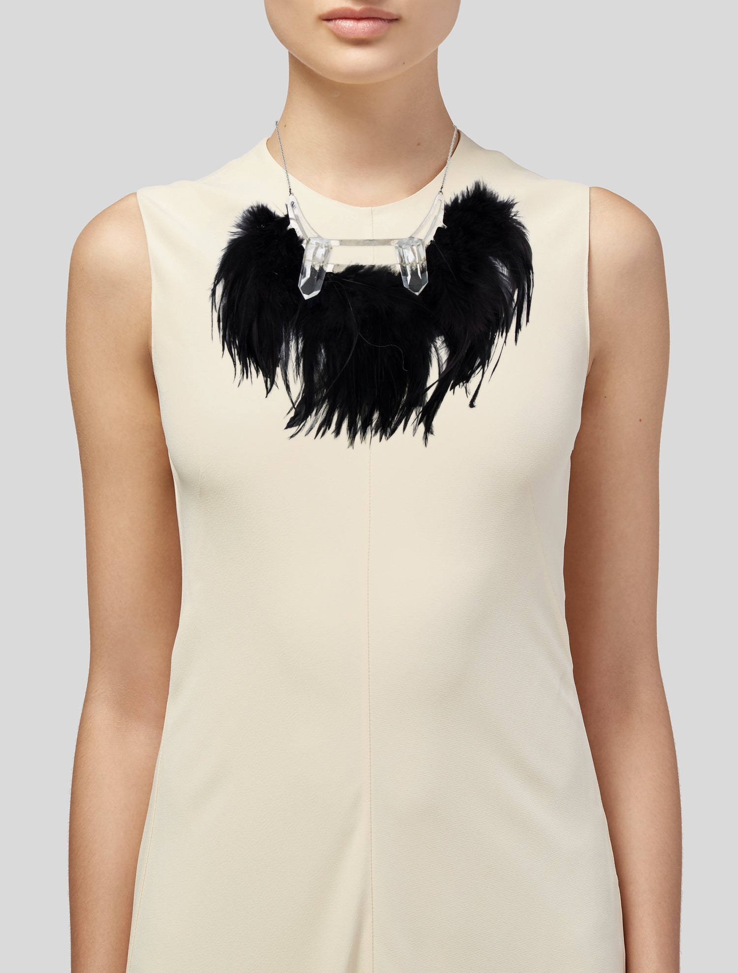 Alexis Bittar Feather Collar Necklace