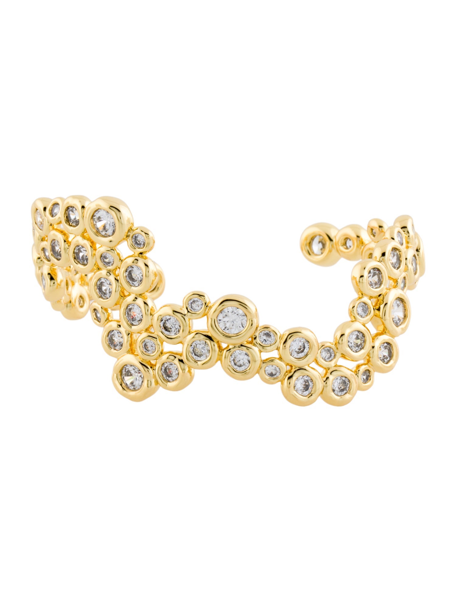 Alexis Bittar Asterales Crsytal Cuff Bracelet