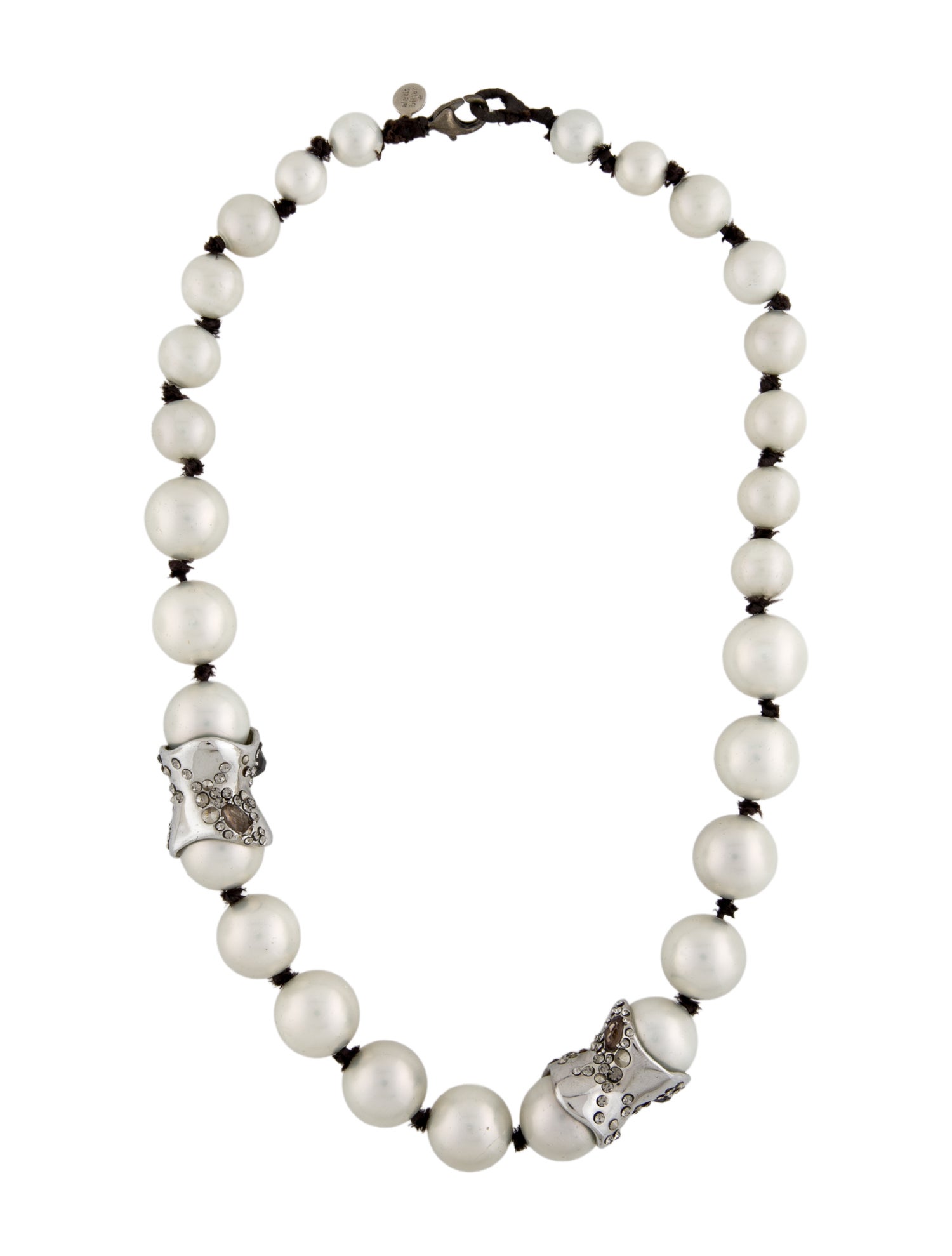 Alexis Bittar Faux Pearl, Crystal & Lucite Strand Necklace