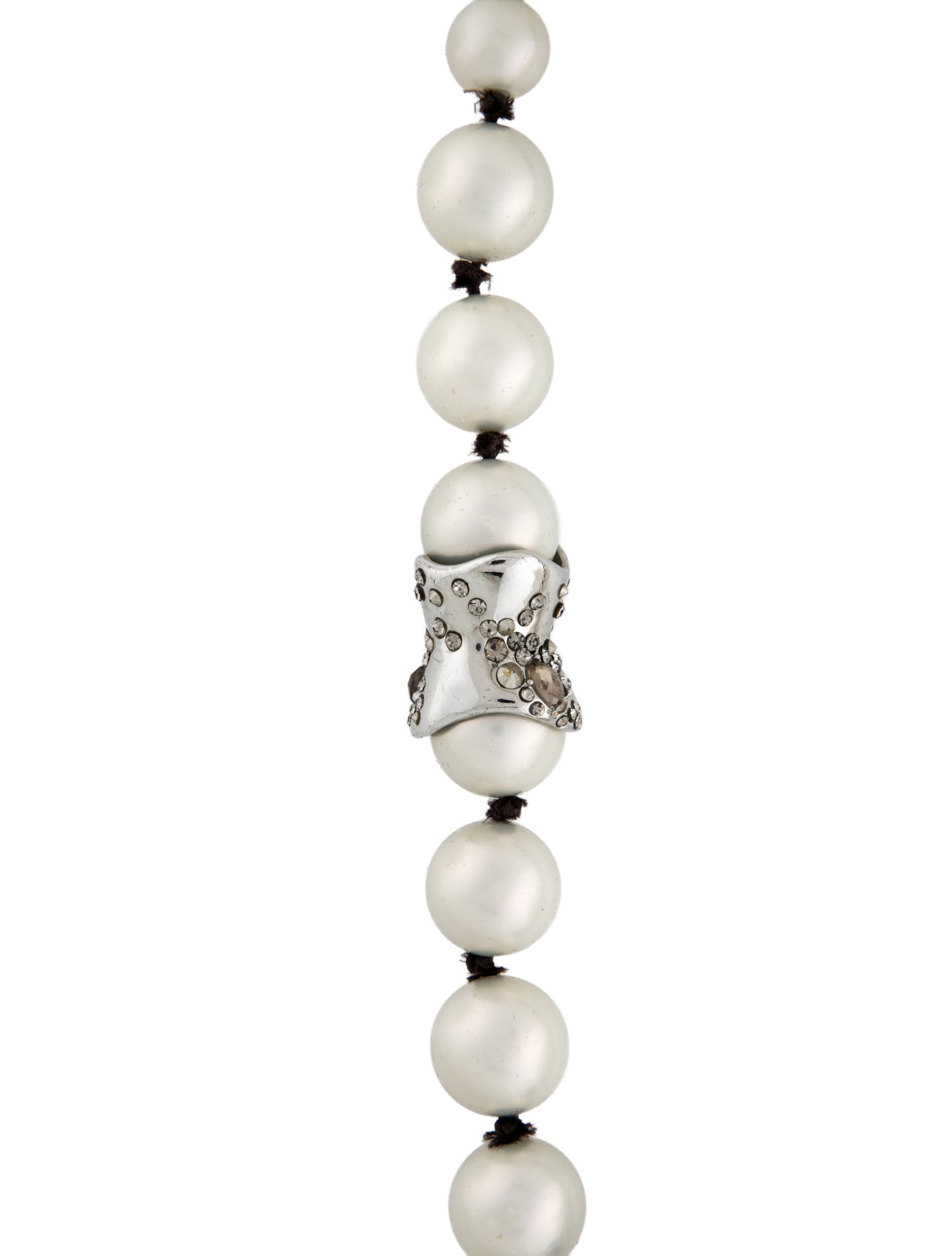 Alexis Bittar Faux Pearl, Crystal & Lucite Strand Necklace