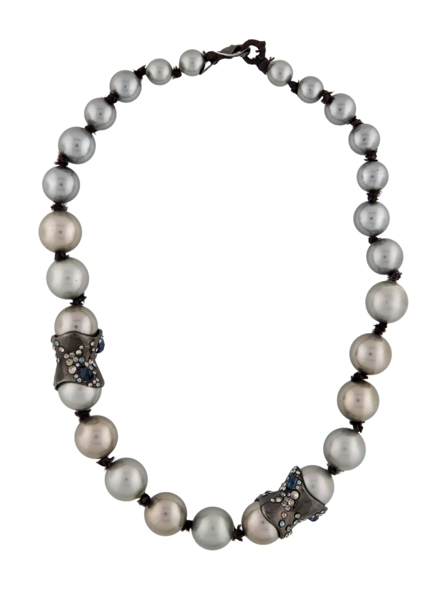 Alexis Bittar Faux Pearl, Crystal & Lucite Strand Necklace