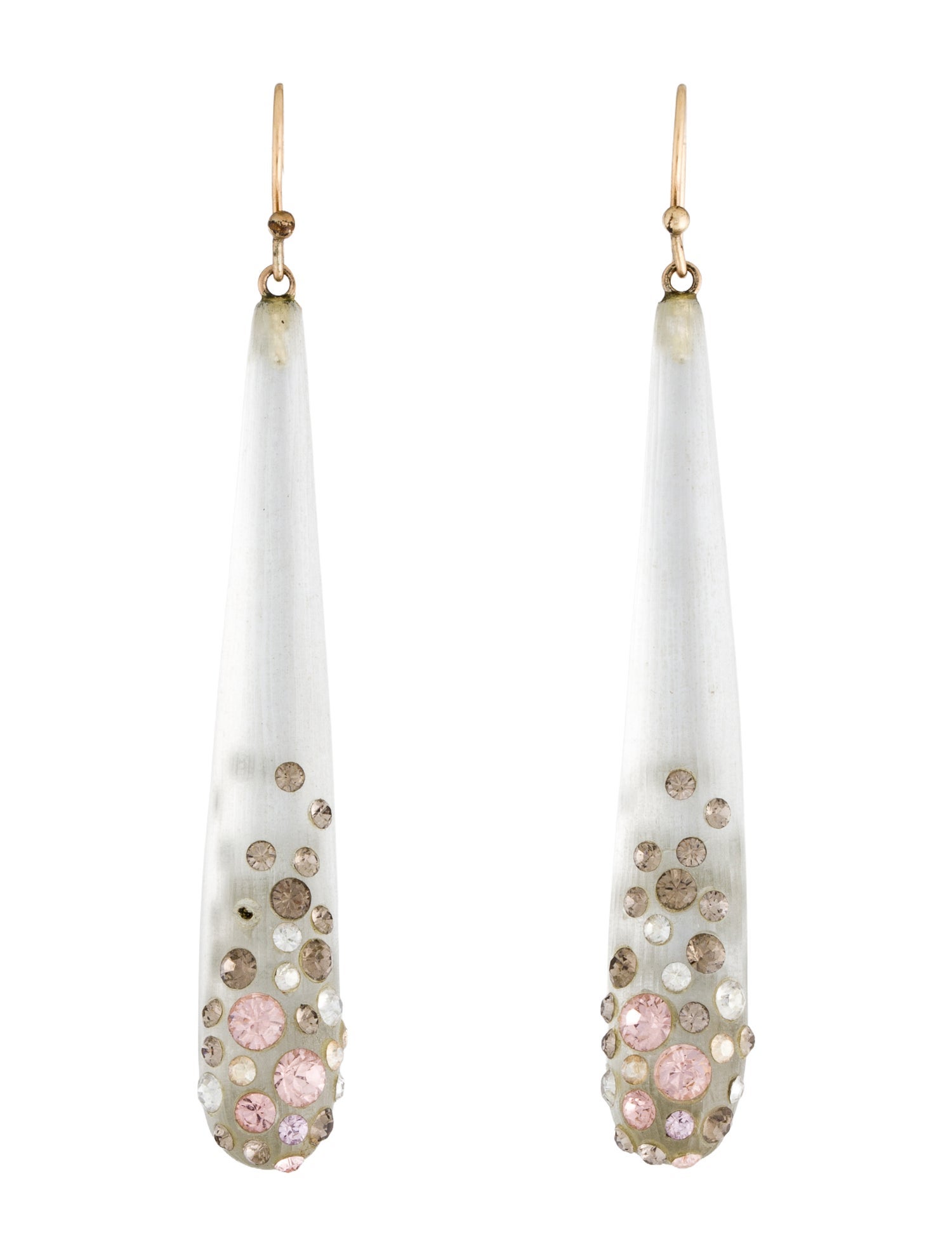 Alexis Bittar Crystal Lucite Drop Earrings