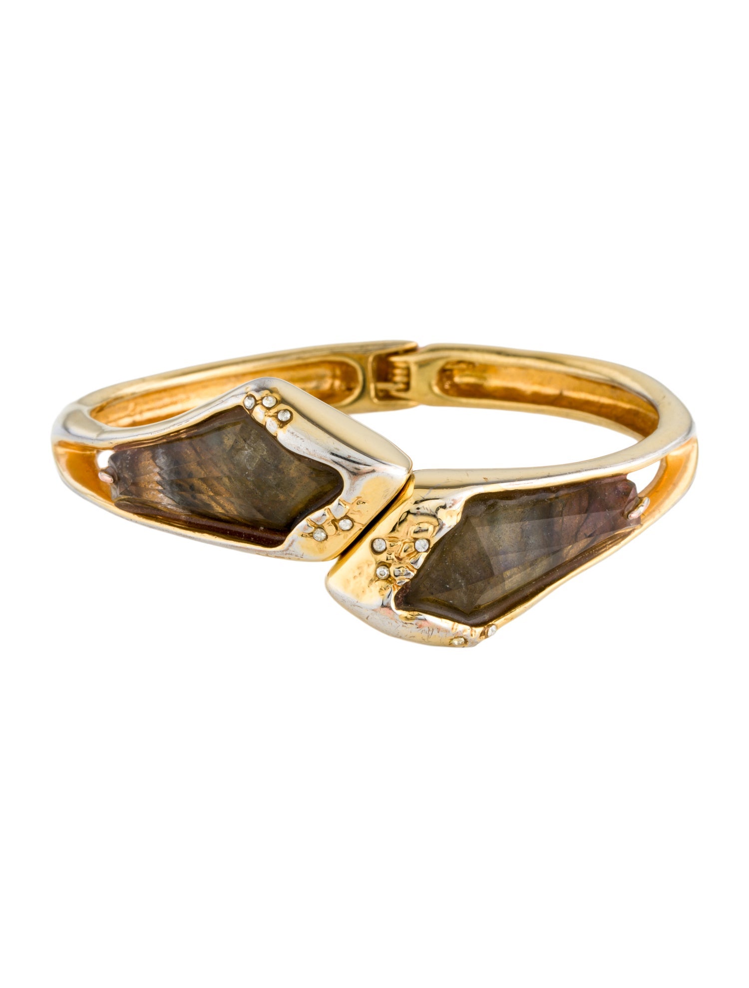 Alexis Bittar Resin & Crystal Cuff Bracelet