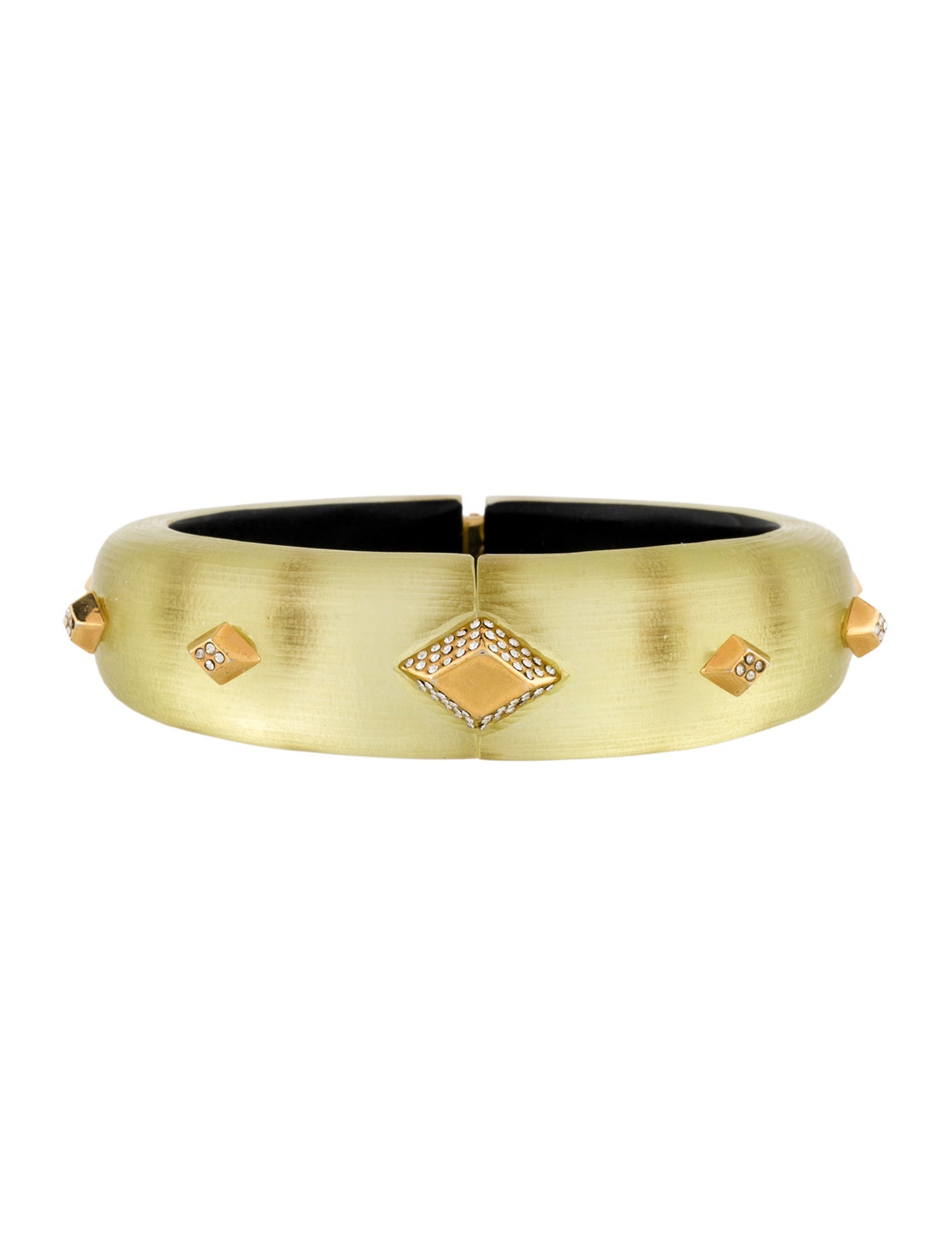 Alexis Bittar Lucite & Crystal Bangle Bracelet