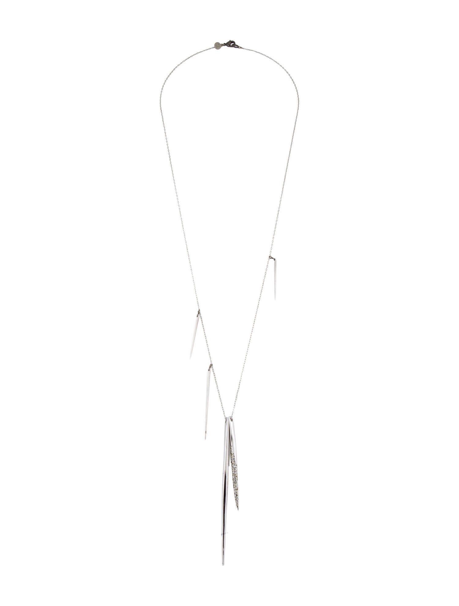 Alexis Bittar Crystal Encrusted Long Spear Necklace