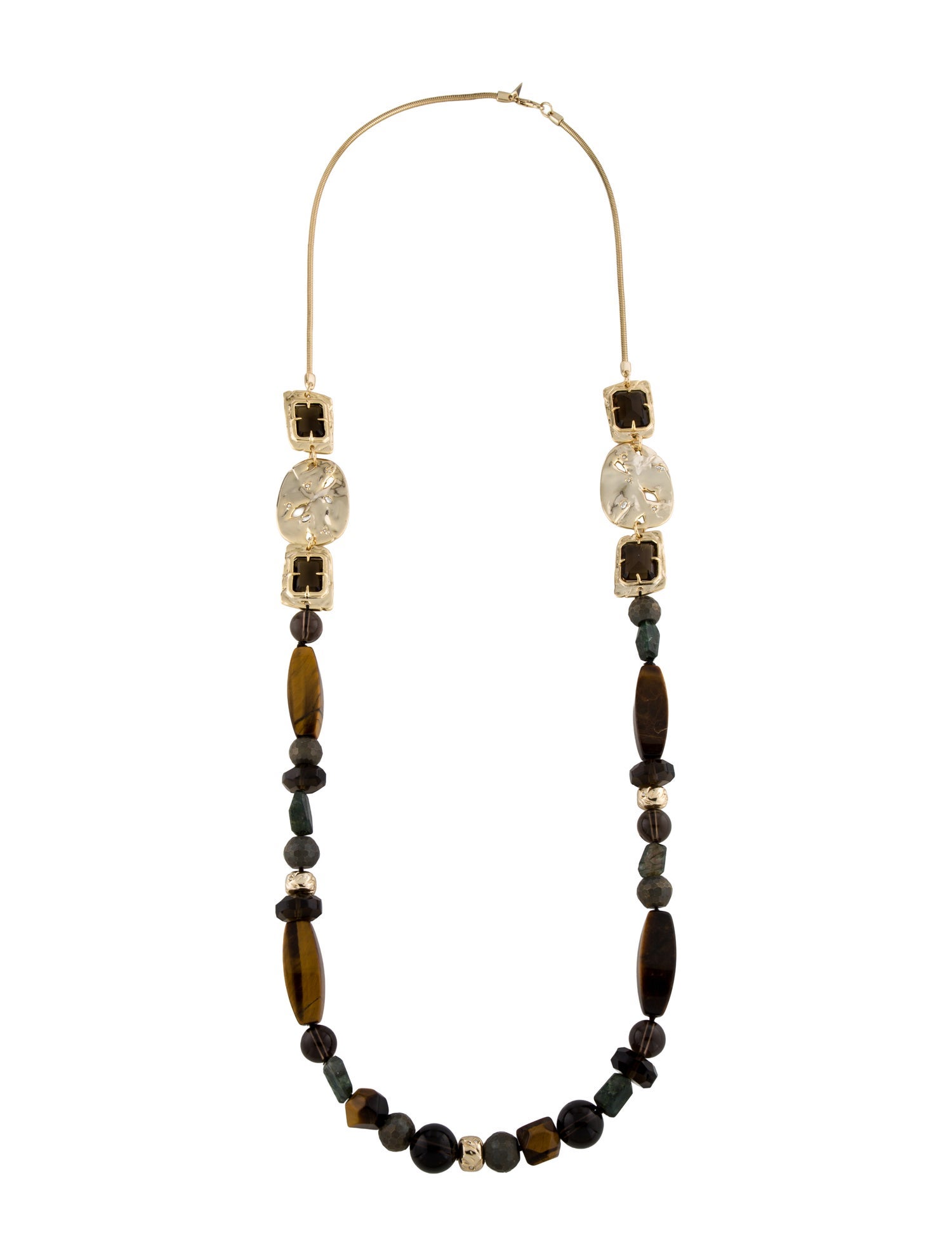 Alexis Bittar Crystal & Multistone Long Bead Strand Necklace