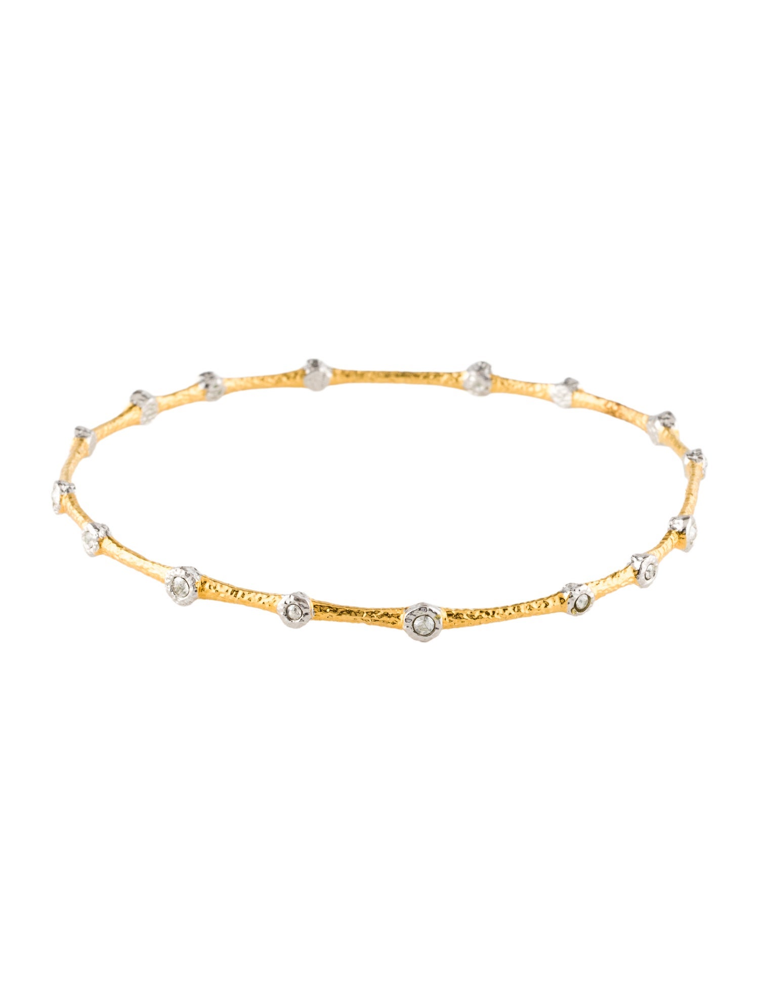 Alexis Bittar Crystal Station Bangle Bracelet