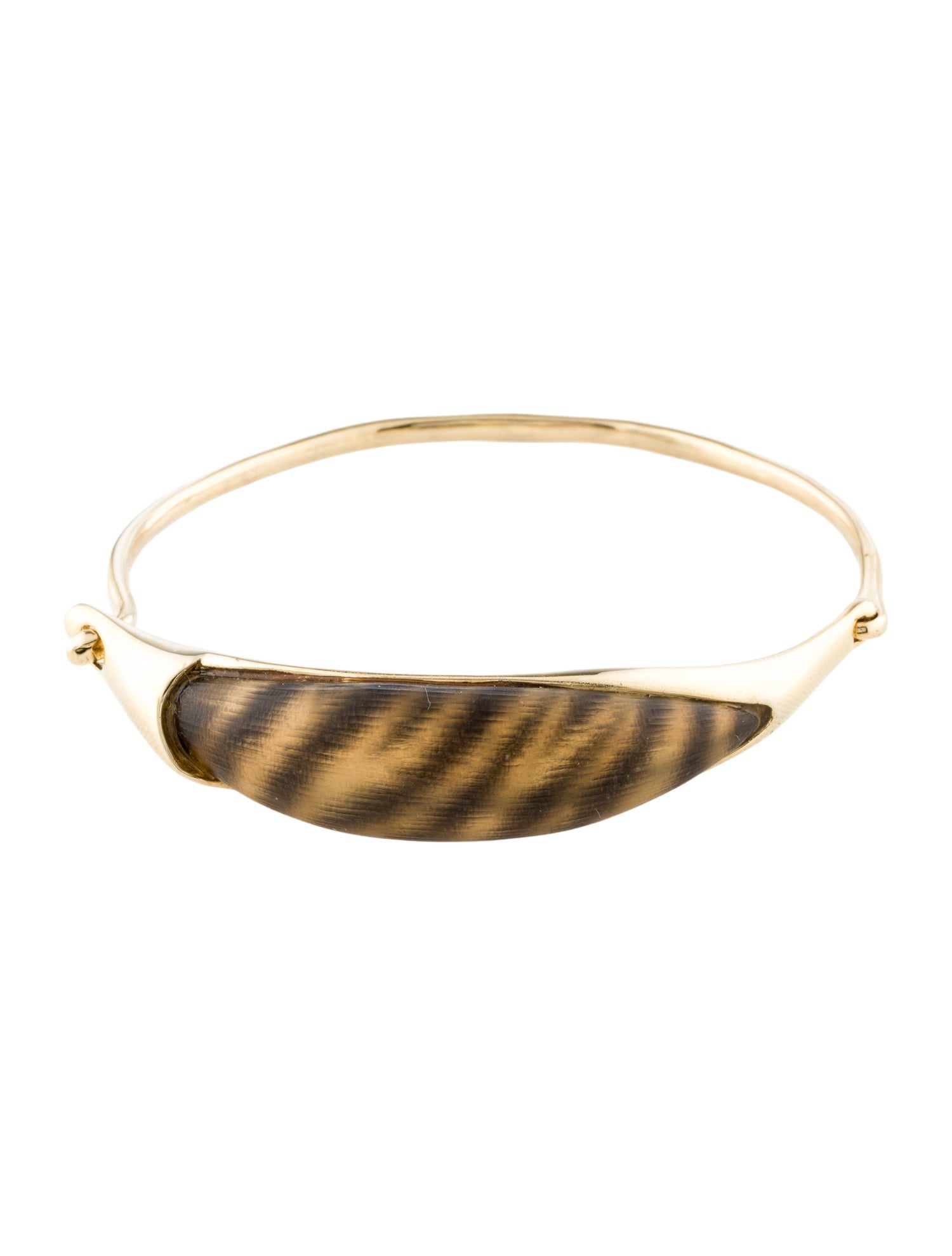 Alexis Bittar Lucite Zebra Bangle Bracelet