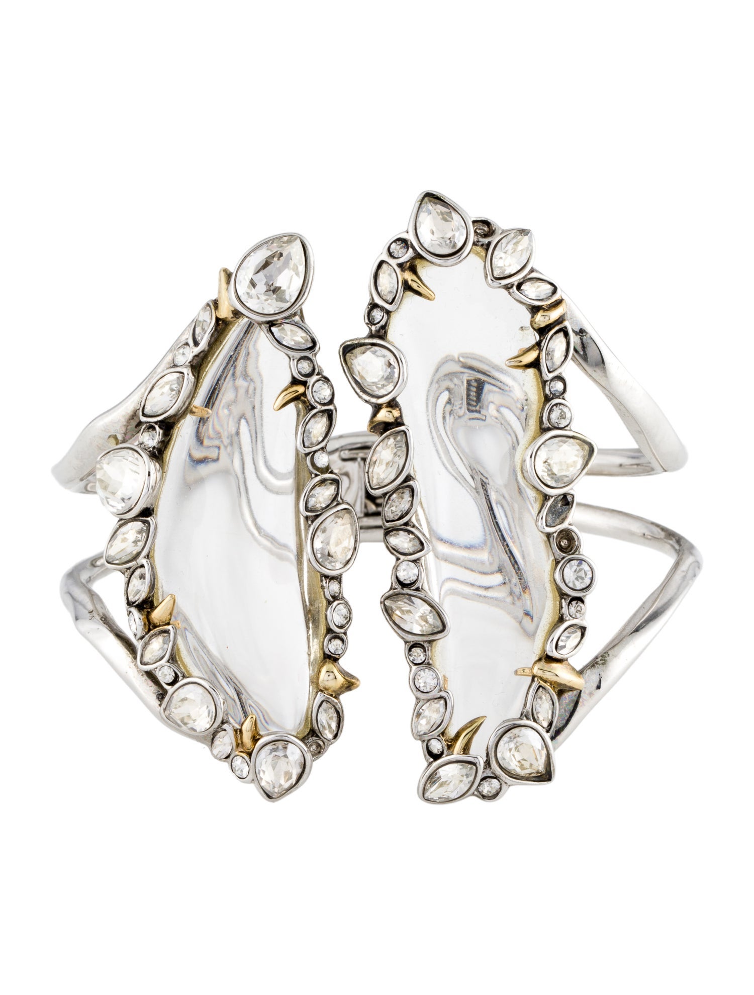 Alexis Bittar Lucite & Crystal Cuff Bracelet