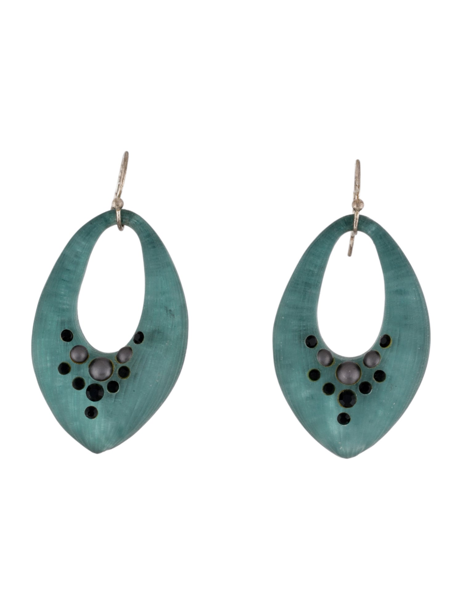 Alexis Bittar Lucite, Faux Pearl, & Crystal Drop Earrings