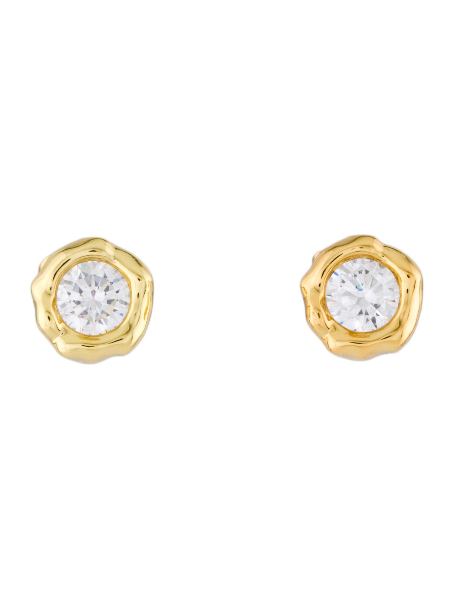 Alexis Bittar Asterales Molten Bezel Stud Earrings
