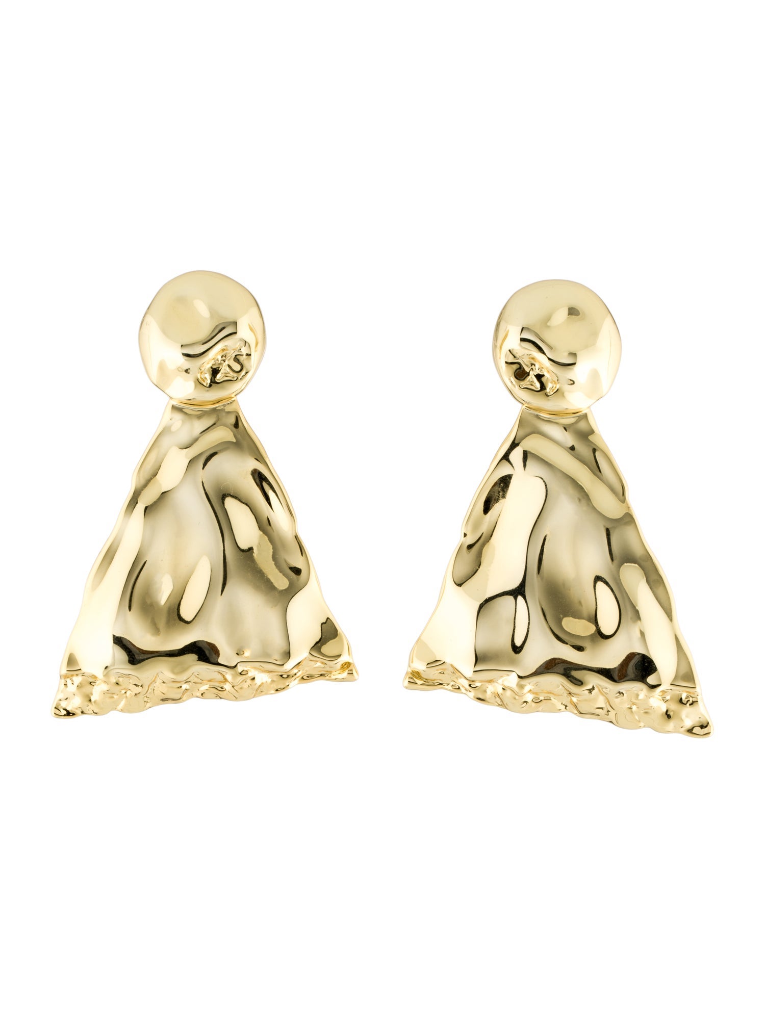 Alexis Bittar Alexis Bittar Brut Sculptural Triangle Drop Earrings