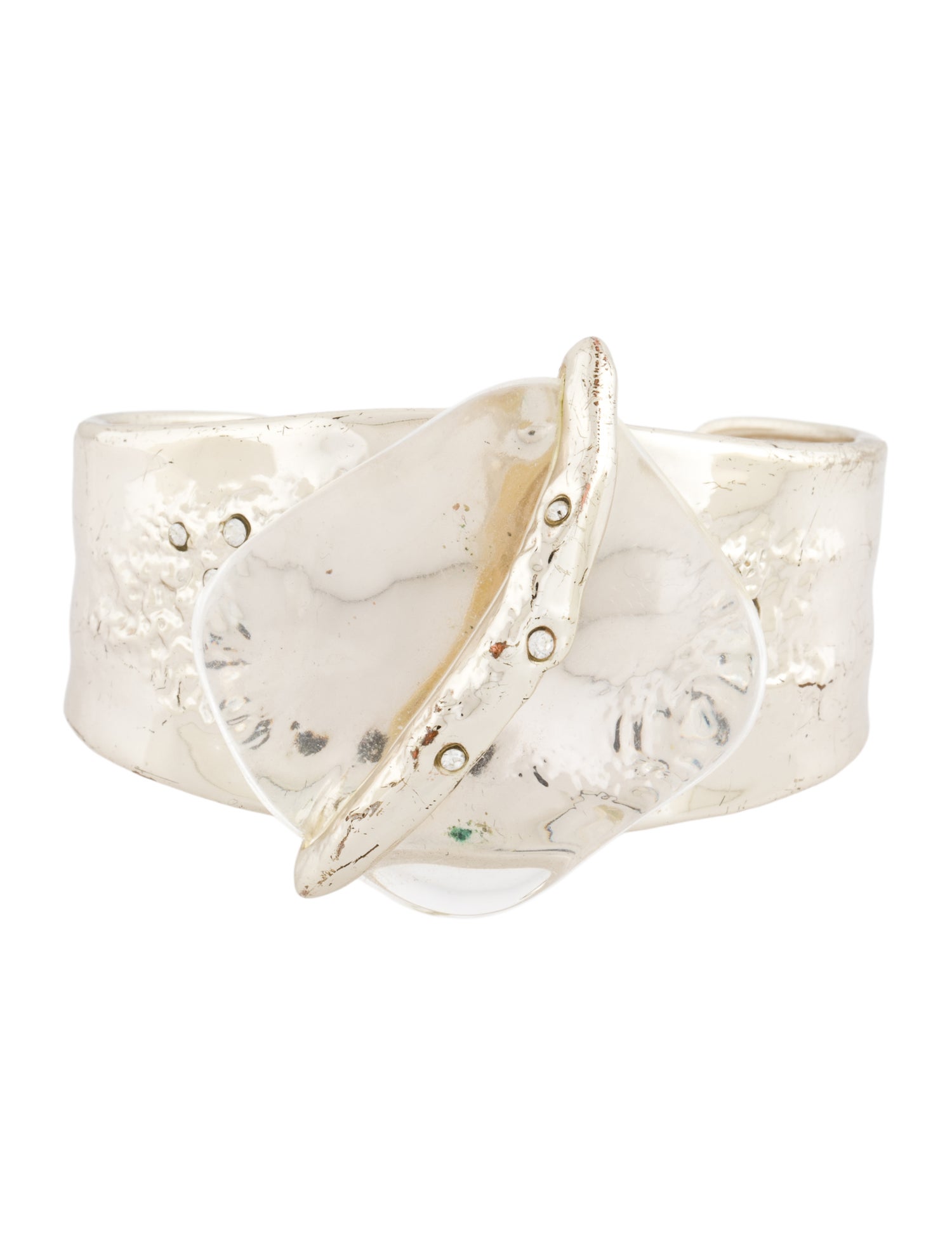 Alexis Bittar Lucite & Crystal Cuff Bracelet