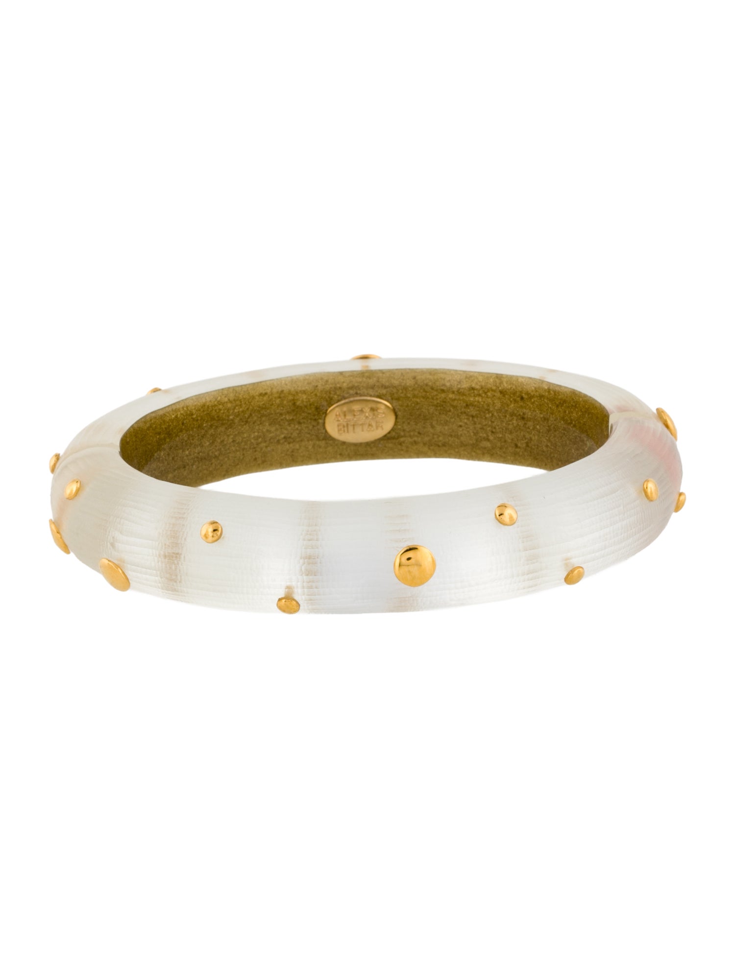 Alexis Bittar Lucite Hinged Bangle Bracelet