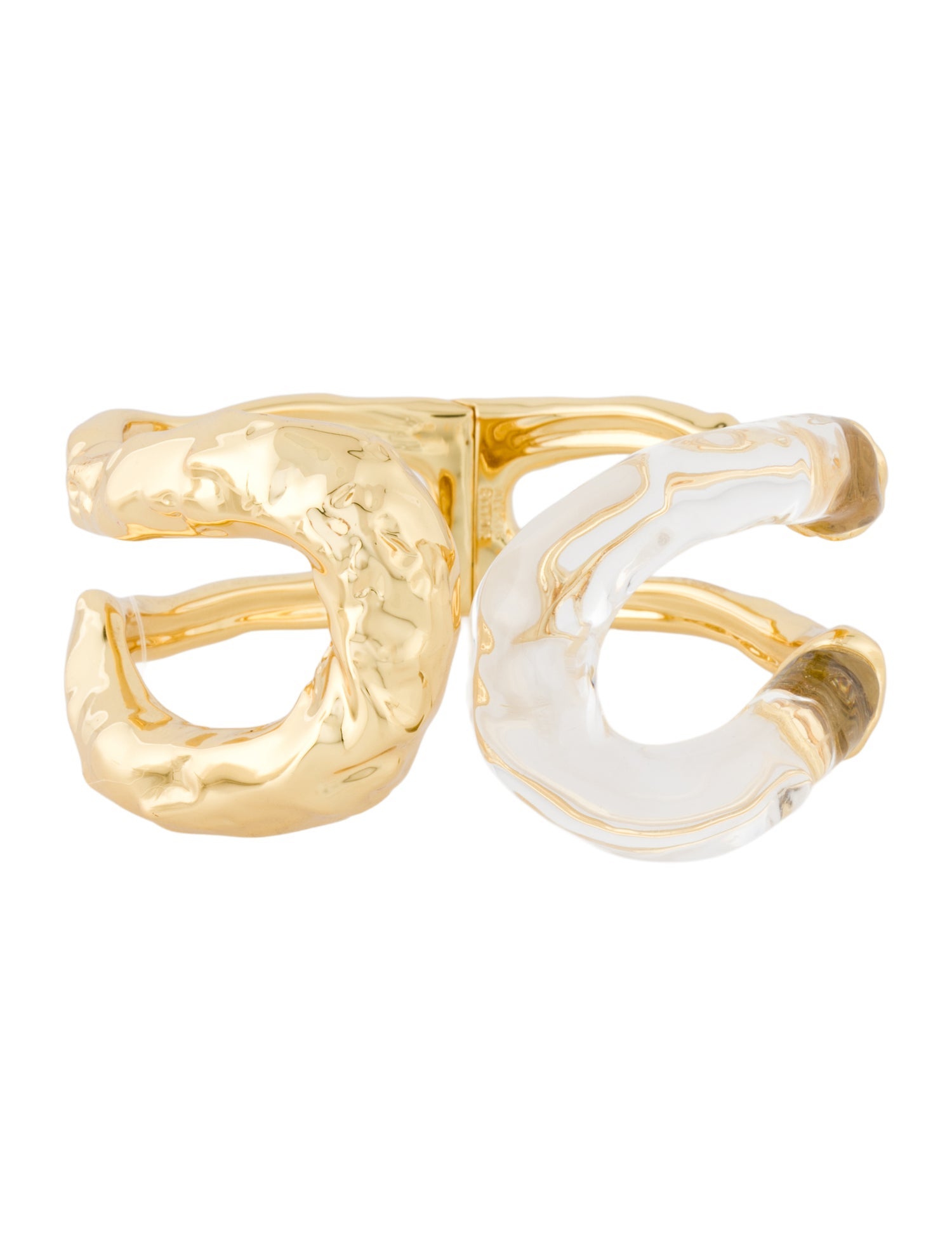 Alexis Bittar Lucite Dream Rain Hinged Cuff Bracelet