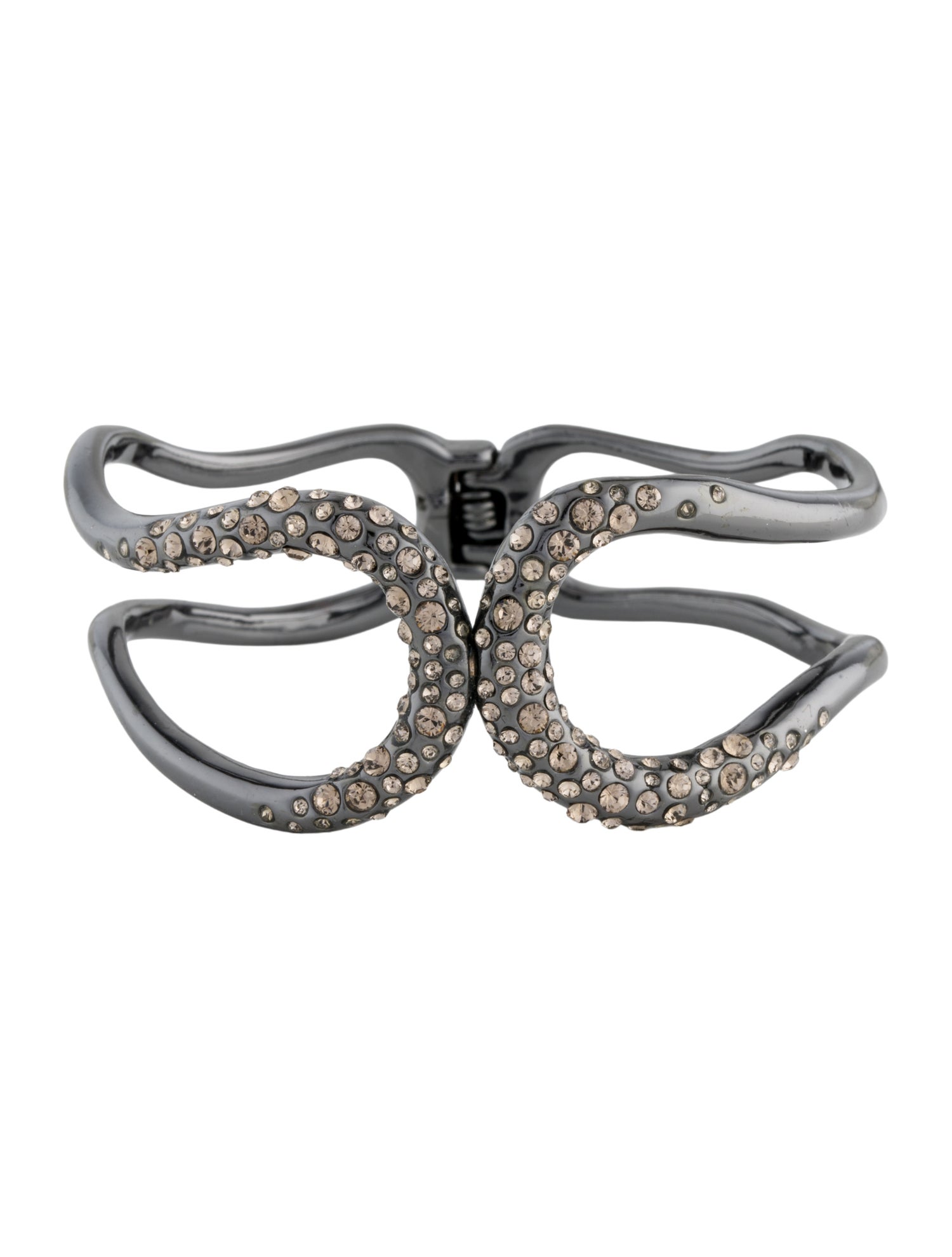 Alexis Bittar Crystal Hinged Cuff