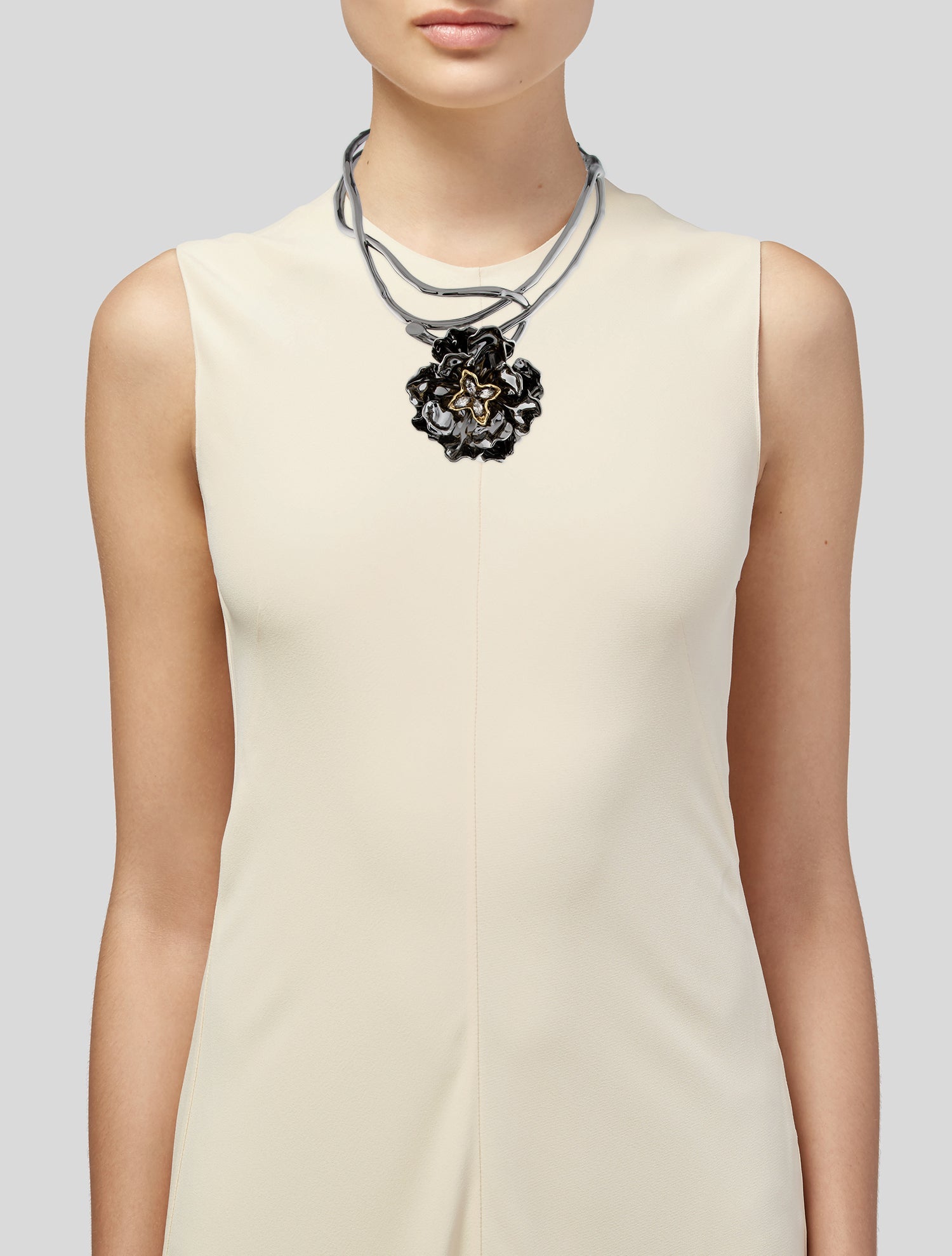 Alexis Bittar Crystal Jardin Collar Necklace