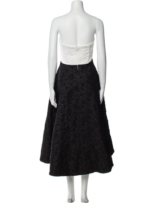 As It May Colorblock Pattern Midi Length Dress