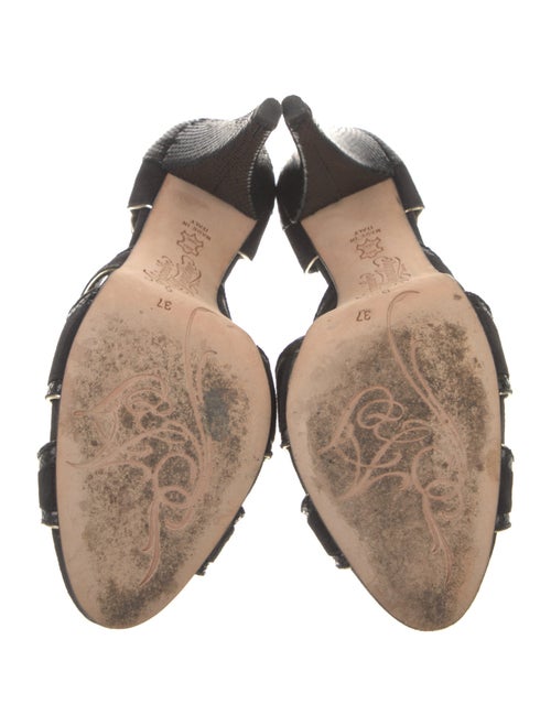 Alejandro Ingelmo Suede Cutout Accent Sandals