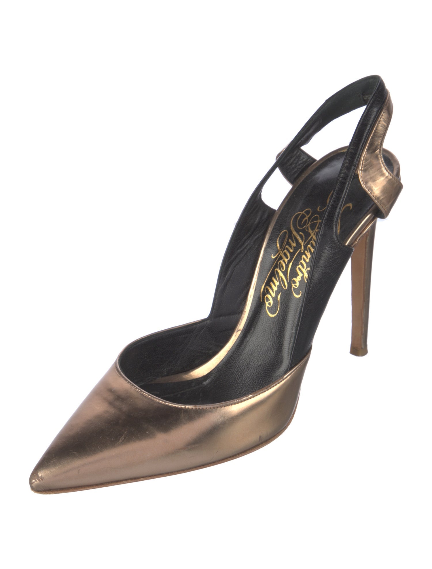 Alejandro Ingelmo Patent Leather Slingback Pumps