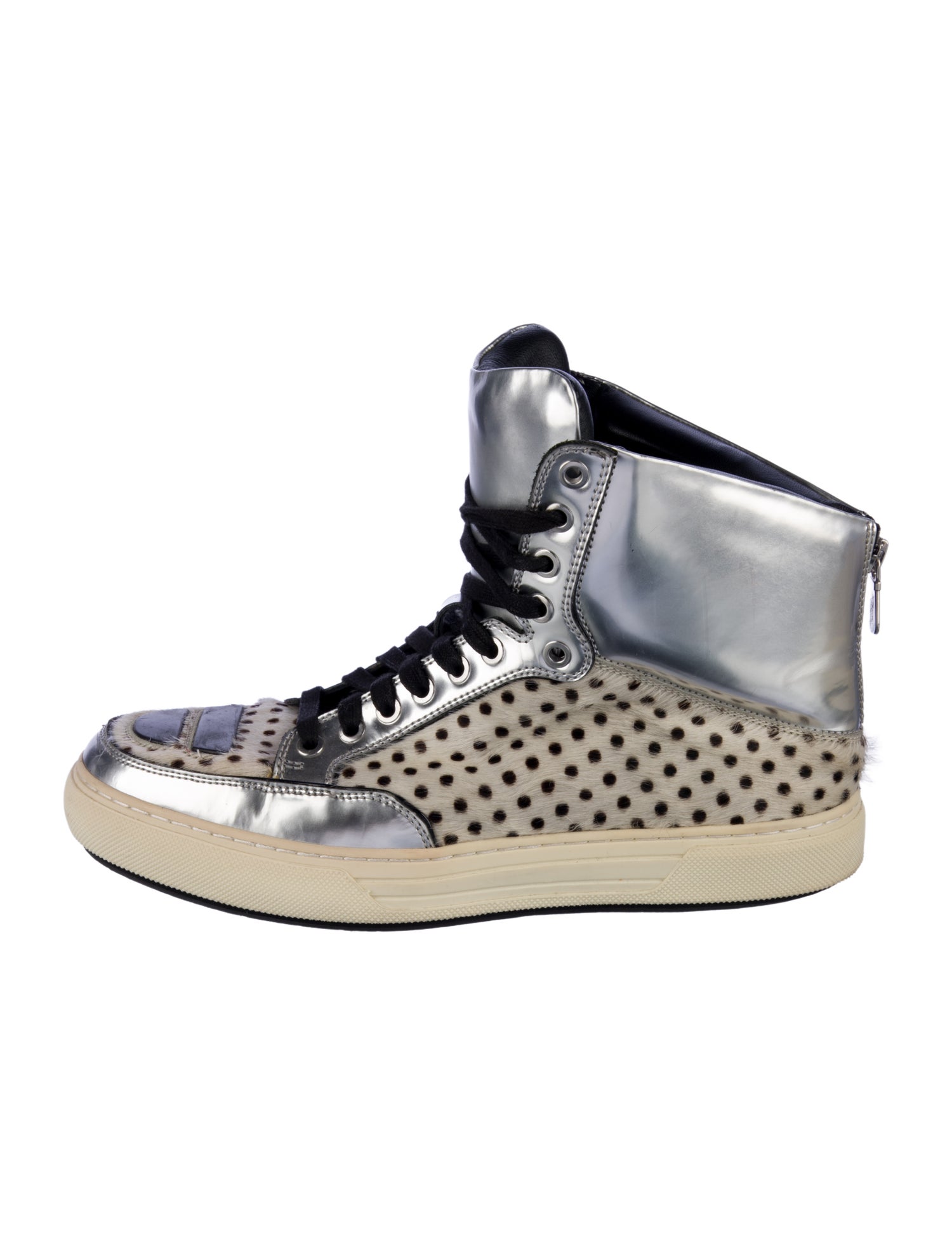 Alejandro Ingelmo Ponyhair Polka Dot Print Sneakers