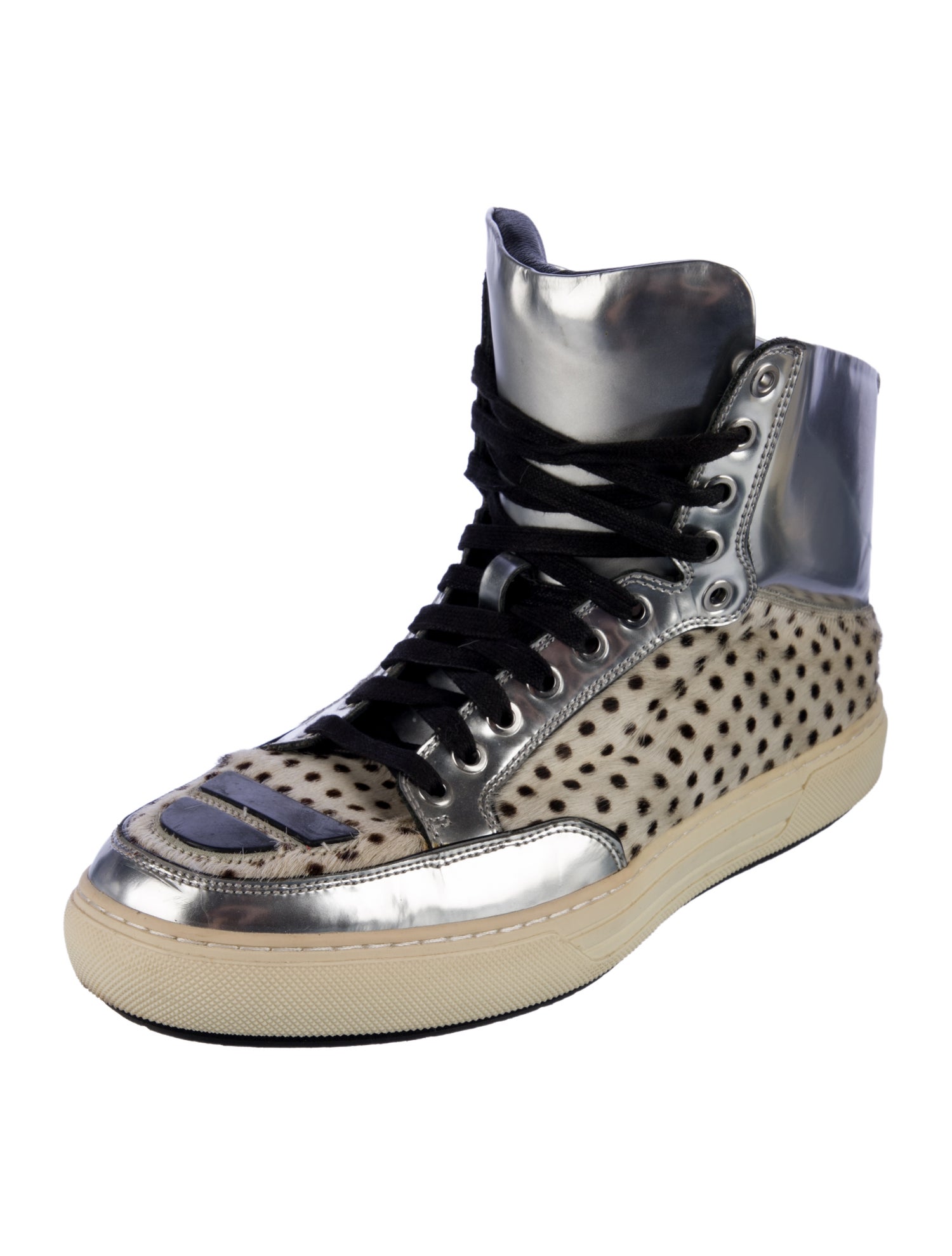 Alejandro Ingelmo Ponyhair Polka Dot Print Sneakers