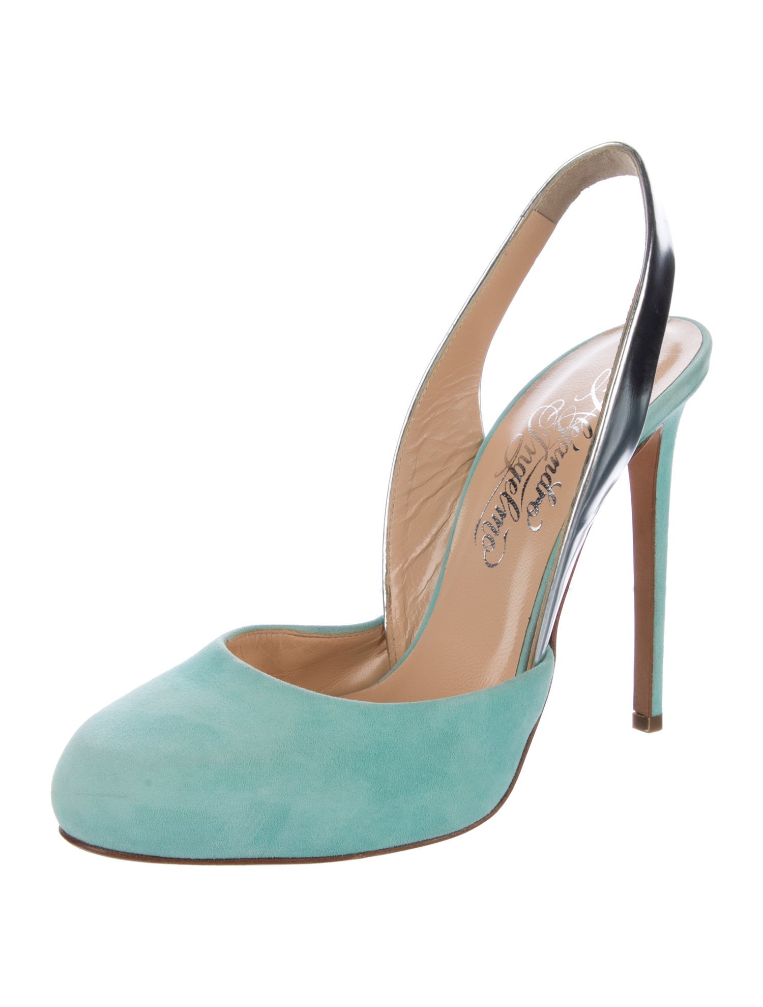 Alejandro Ingelmo Suede Slingback Pumps