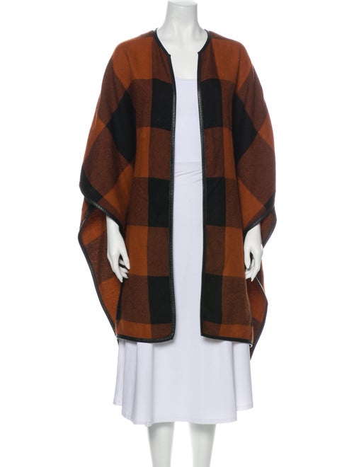 A Peace Treaty Plaid Print Cape