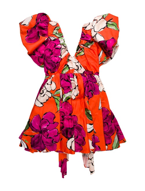 Aje Floral Print Mini Dress