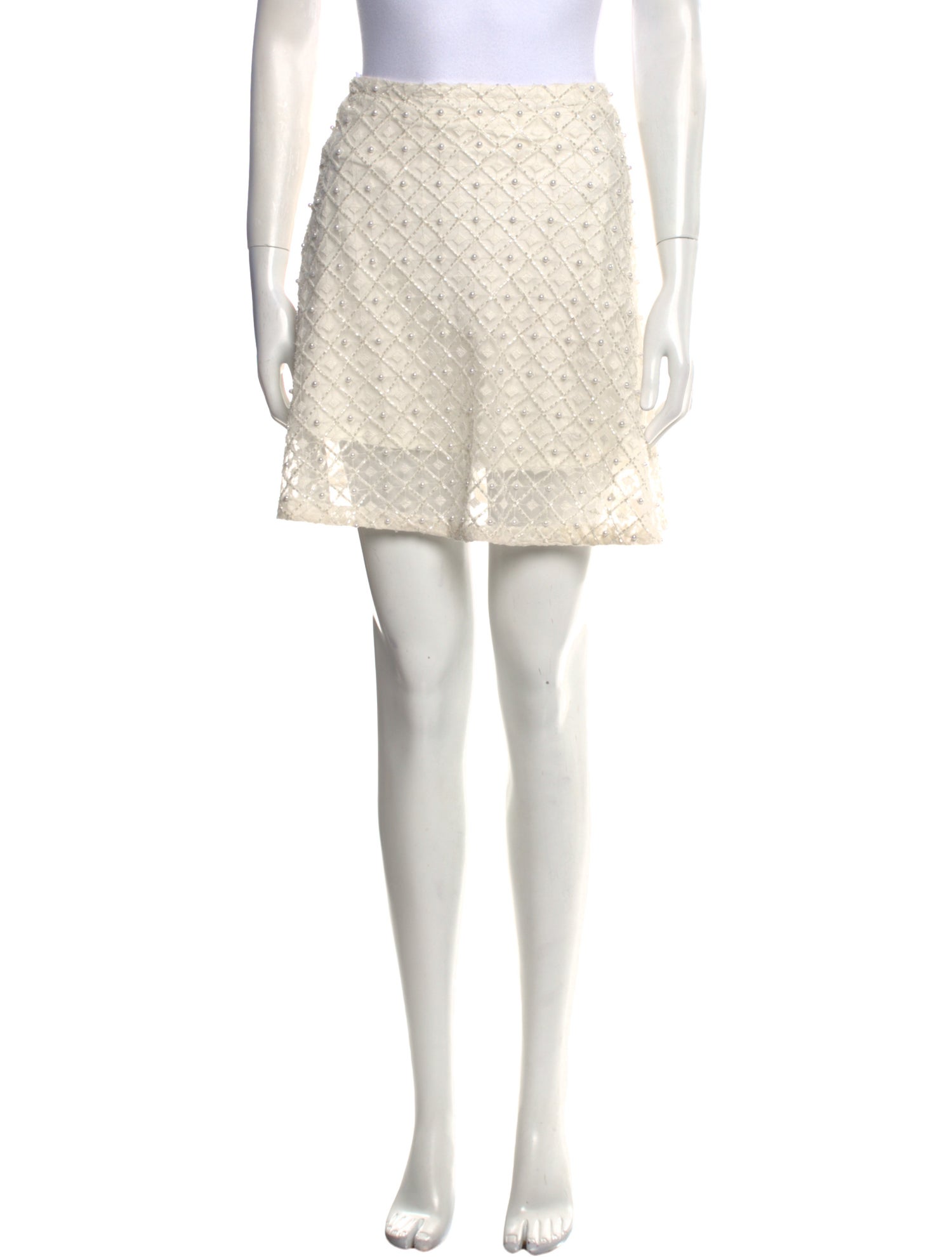 Aje Lace Pattern Mini Skirt