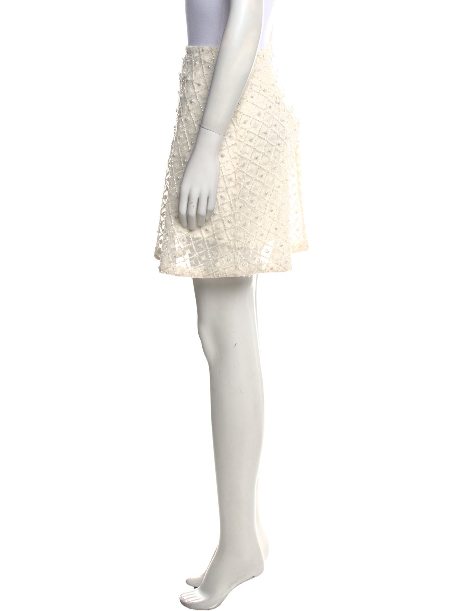 Aje Lace Pattern Mini Skirt