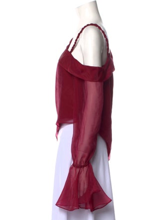 Aje One-Shoulder Long Sleeve Blouse